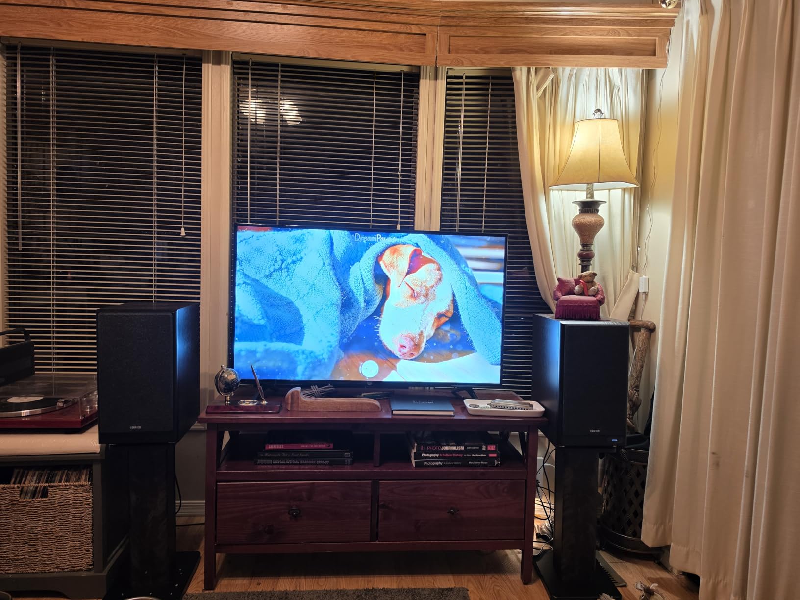 Edifier R2750DB MKII 3-Way Powered Bookshelf Speakers, 144W RMS, Walnut | Active Studio Monitor with Sub Out, Hi-Res Audio, Bluetooth 6.0 with LDAC, HDMI/Optical/Coaxial for Turntable, PC, Home Audio customer photo 1