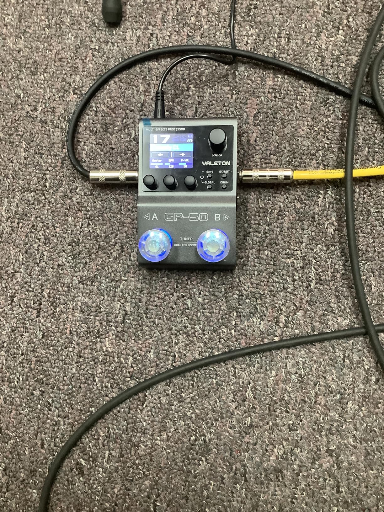Valeton GP-50 Multi-Effects Processor | NAM & IR Loader with 100+ HD Effects, 9 Simultaneous Modules, BT App Control, 100 Patch Slots for Guitar/Bass(Plus 1 Additional 15CM TRS Cable By Volktone) customer photo 2