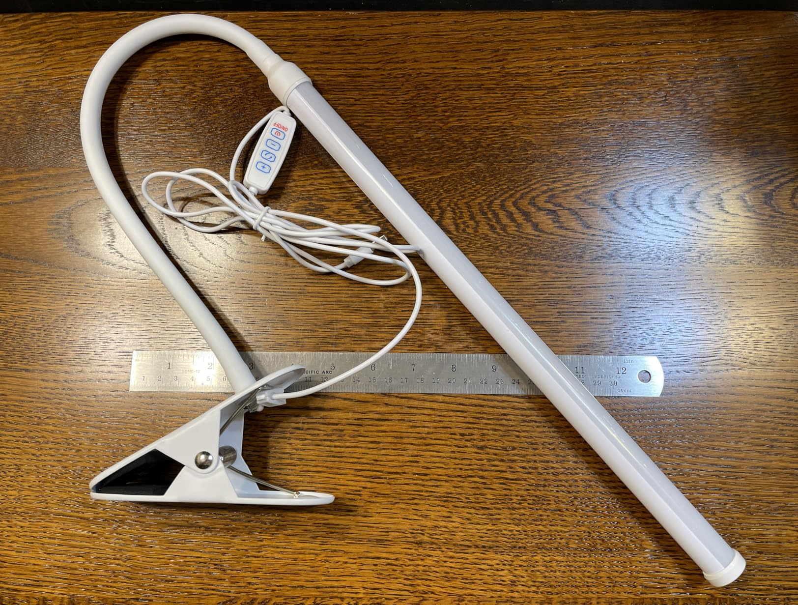 2 Pack LED Desk Lamp with Clamp, Eye-Friendly Clip on Lights with Long Flexible Gooseneck, 3 Modes 10 Brightness, Swing Arm Task Lamps customer photo 2
