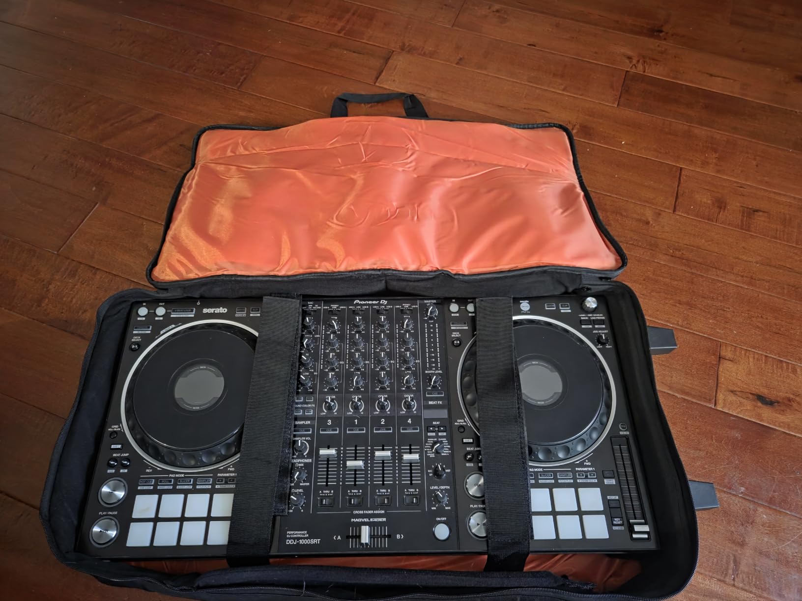 ORKELS Rolling DJ Controller Case with Wheels, Waterproof DJ Travel Bag, Heavy Duty 900D DJ Backpack with Laptop Compartment, Fits Pioneer DDJ 400 800 1000 FLX4 REV5 REV7 customer photo 1