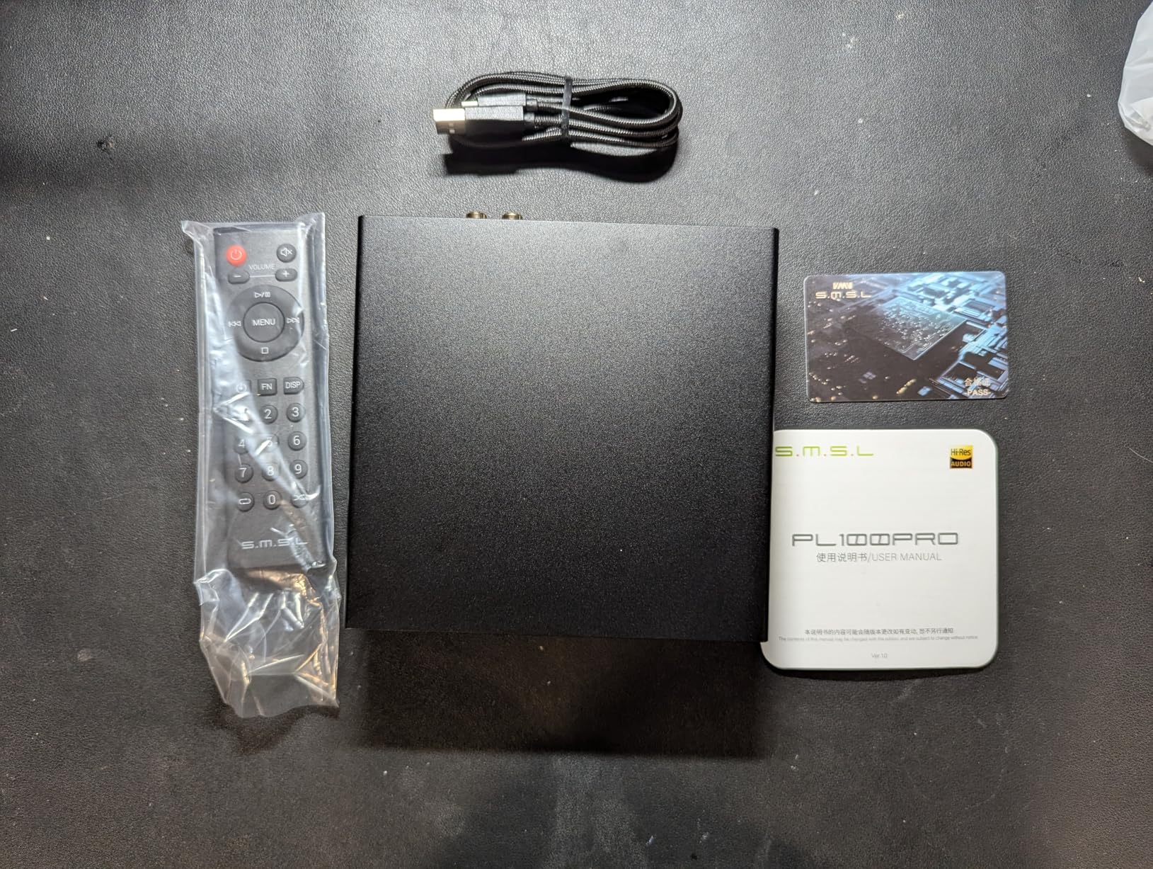 SMSL PL100PRO CD Player CS43131*2 DAC Chips Lossless MQA Playback | CD Transport Optical/Coaxial/RCA/XLR Balanced/3.5mm/4.4mm Headphone Output for Home,Car Playback with Remote Control Black customer photo 2