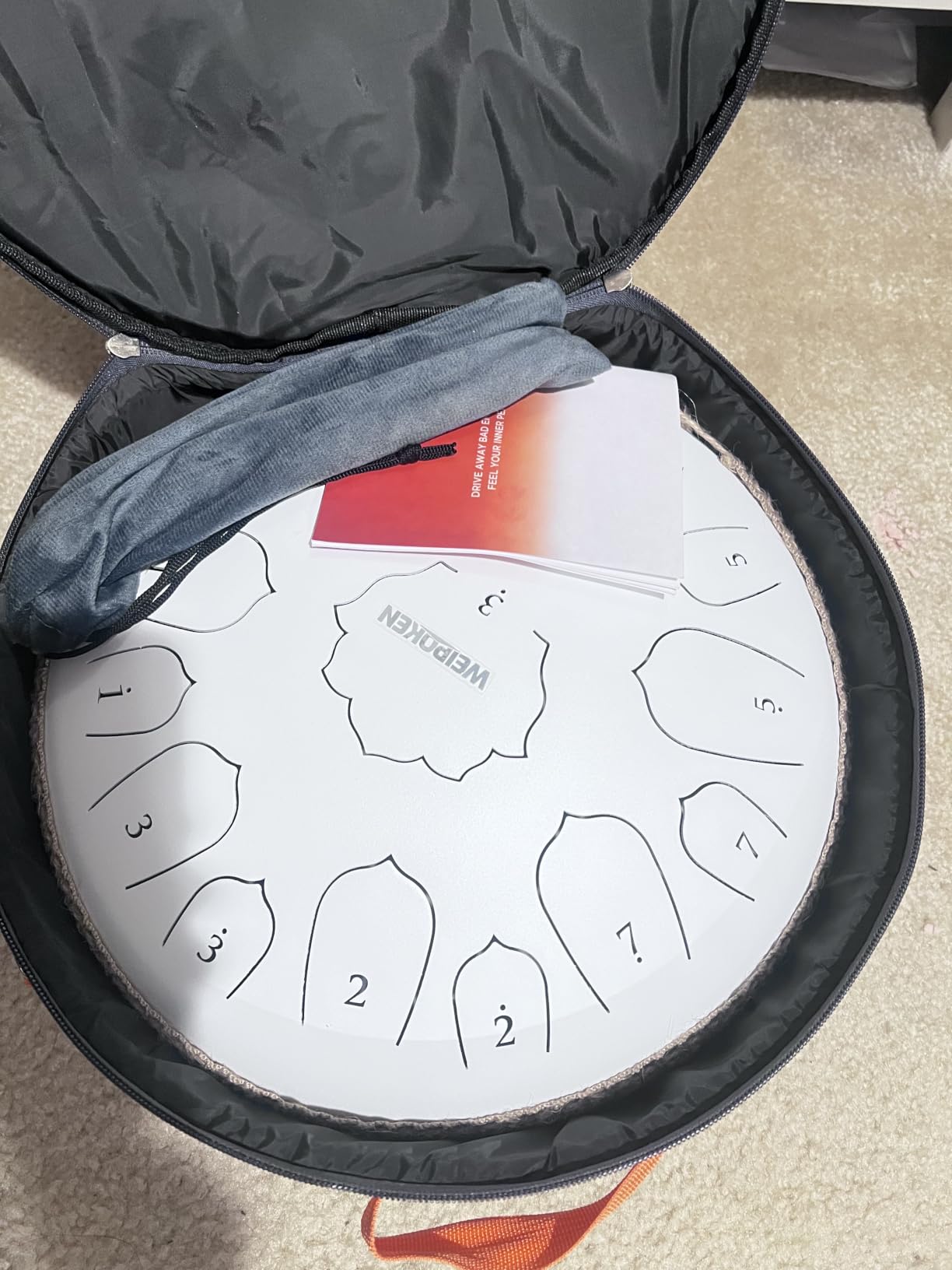 Steel Tongue Drum Pro - 14 Inch 15 Note Rain Drum - Percussion Instrument for Meditation customer photo 1