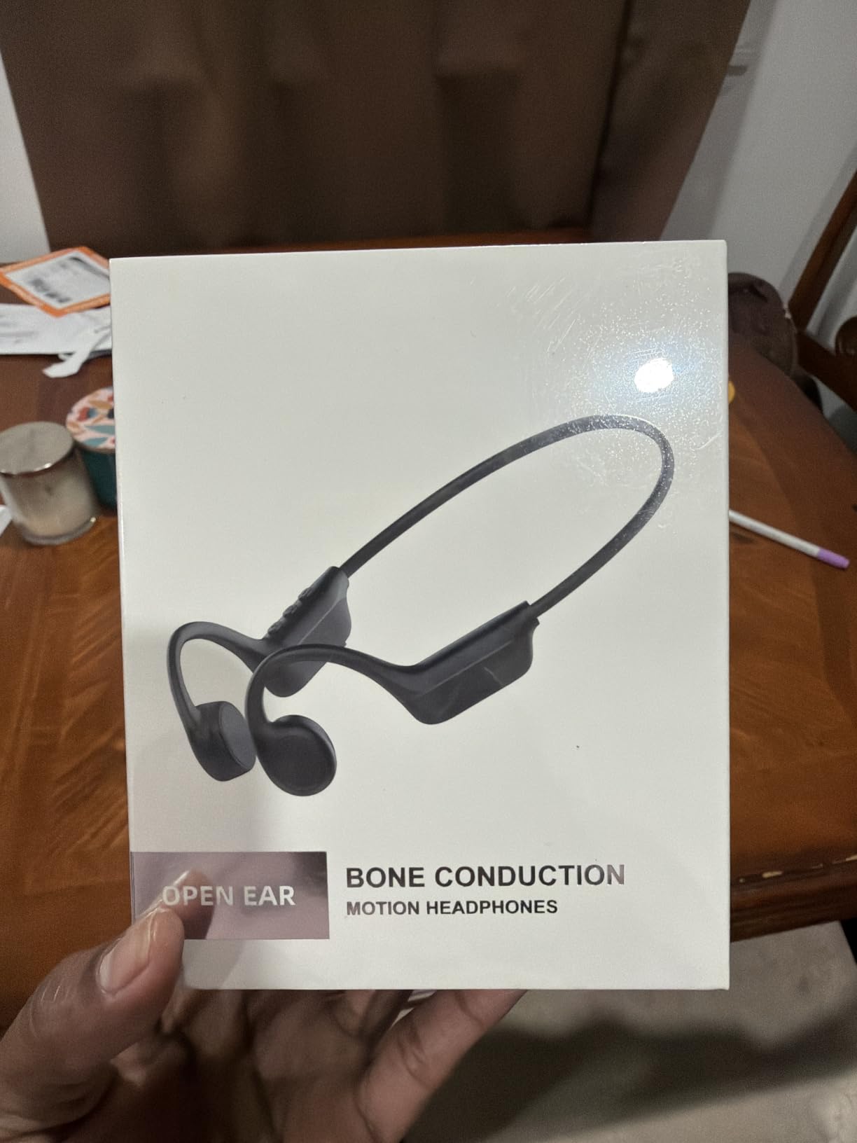 2026 Bone Conduction Headphones, Bluetooth 6.0 Open Ear Headphones, Wireless Sports Earphones IPX5 Waterproof, 10H Long Battery Life Playtime for Running, Cycling, Gym (Gray-Black) customer photo 1