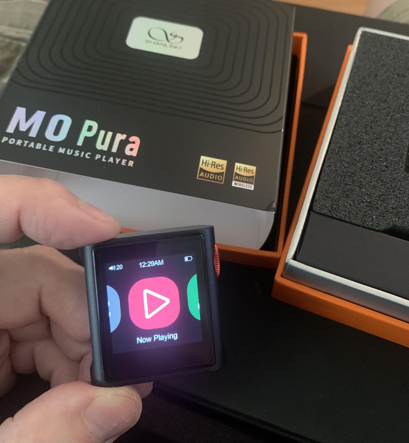 SHANLING M0 Pura HiFi Music Player,Hi-Res MP3 Player,DAC/AMP,2X CS43131 DAC,Bluetooth 5.0,APP Control,LDAC/SBC/AAC,3.5mm/Type-C Jack,Support USB Audio 384kHz /32bit,250mW@32Ω,MTouch OS (M0 Pura BK) customer photo 1