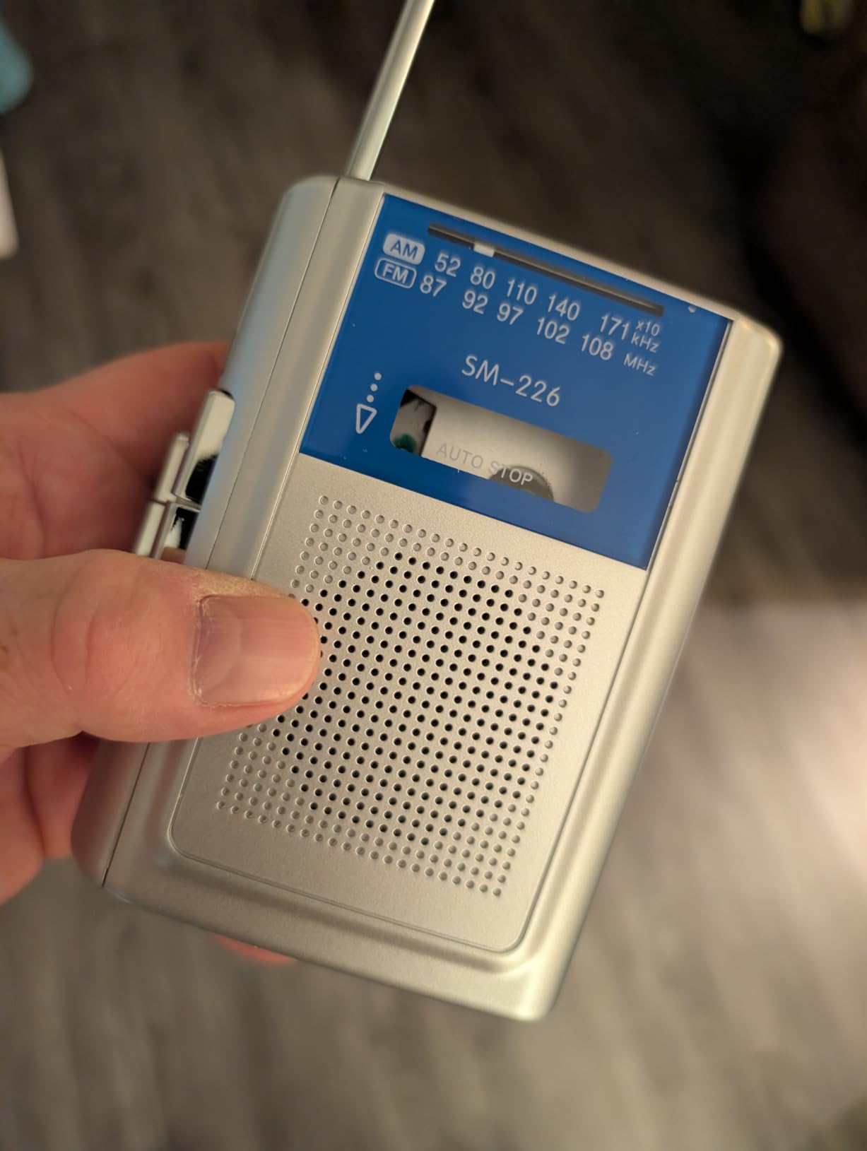 SEMIER Portable Cassette Player Recorder, Small AM FM Vintage Tape Cassette Player with Big Speaker and Headphones, Built-in Microphone customer photo 1