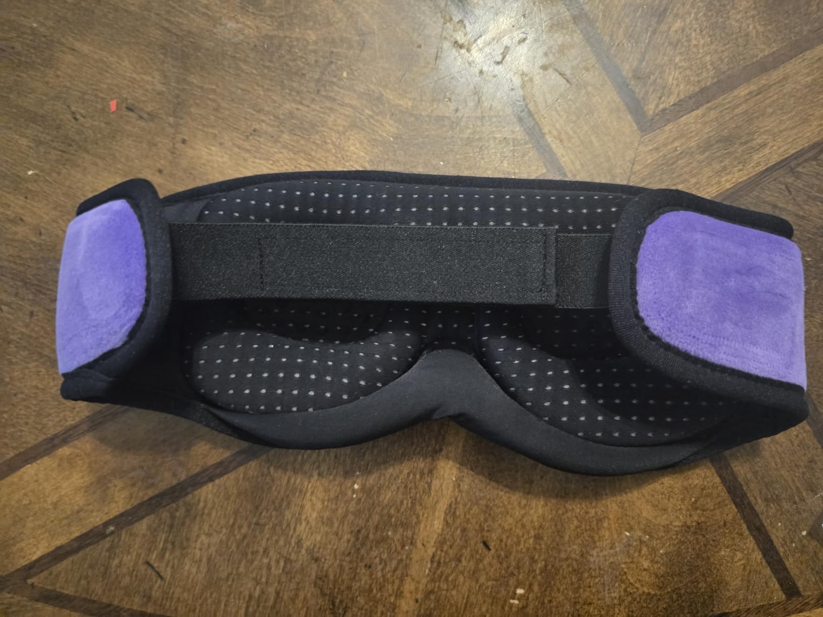Sleep Mask with Headphones Bluetooth 5.4, LC-dolida Wireless Music Eye Mask for Sleeping Headphones with Soft Bamboo Cotton Cooling Breathable, Ultra-Thin Stereo Speaker for Side Sleepers - Ash Blue customer photo 1