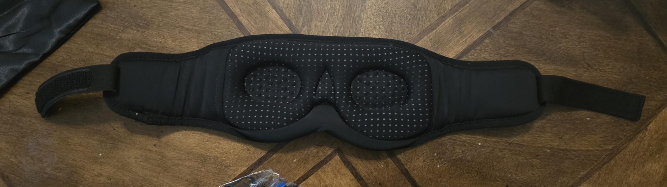 Sleep Mask with Headphones Bluetooth 5.4, LC-dolida Wireless Music Eye Mask for Sleeping Headphones with Soft Bamboo Cotton Cooling Breathable, Ultra-Thin Stereo Speaker for Side Sleepers - Ash Blue customer photo 2