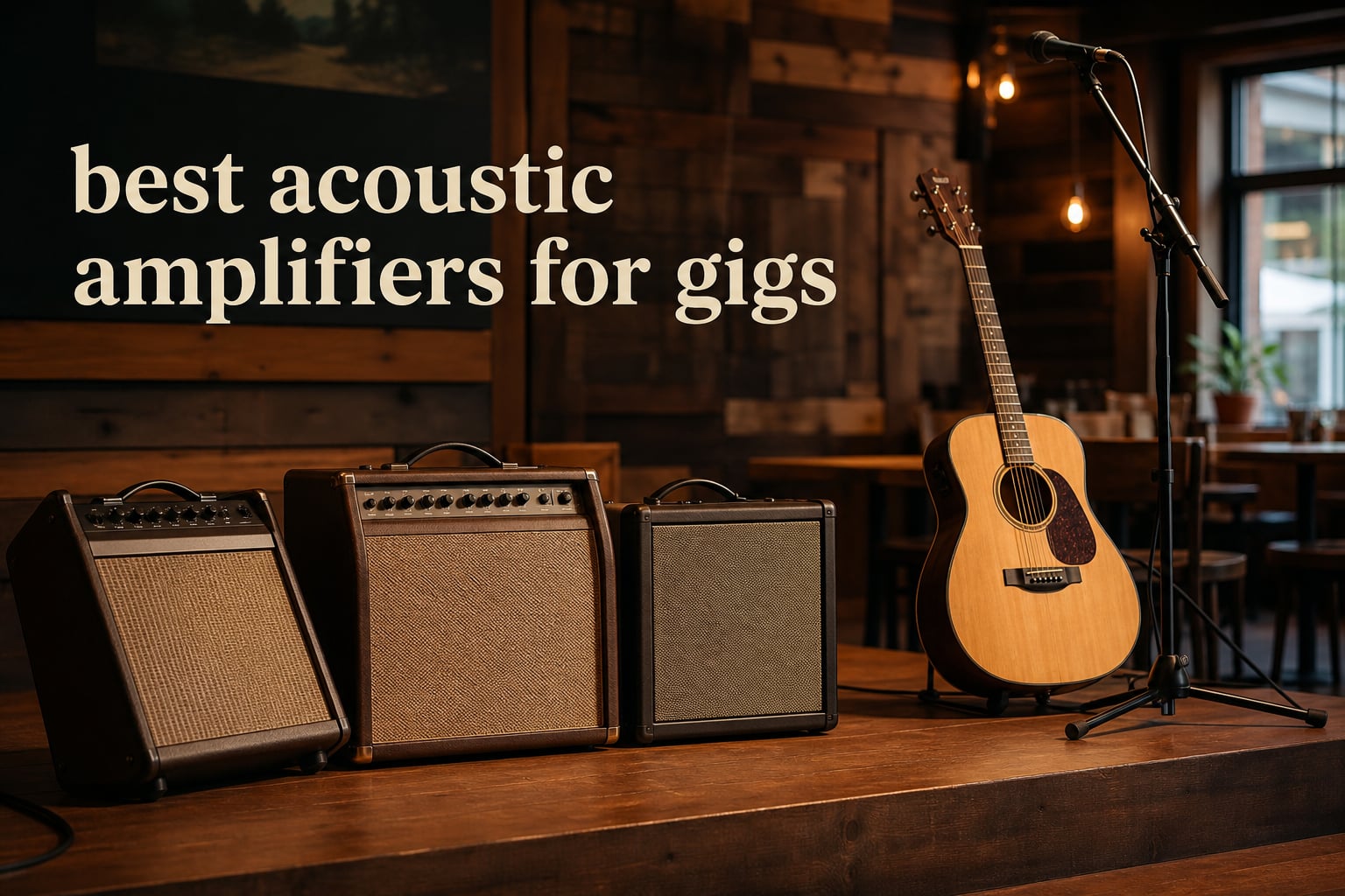 best acoustic amplifiers for gigs