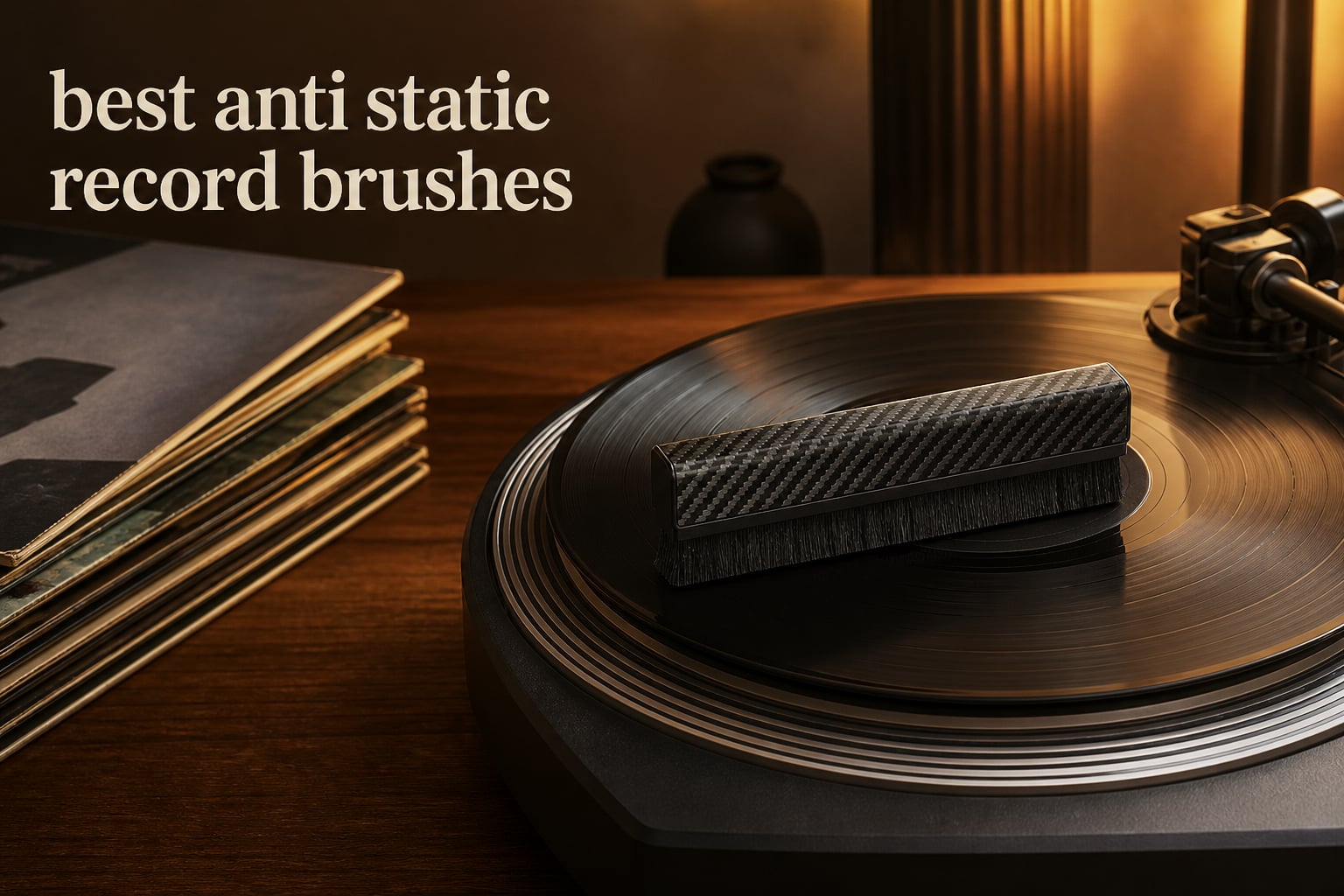 best anti static record brushes