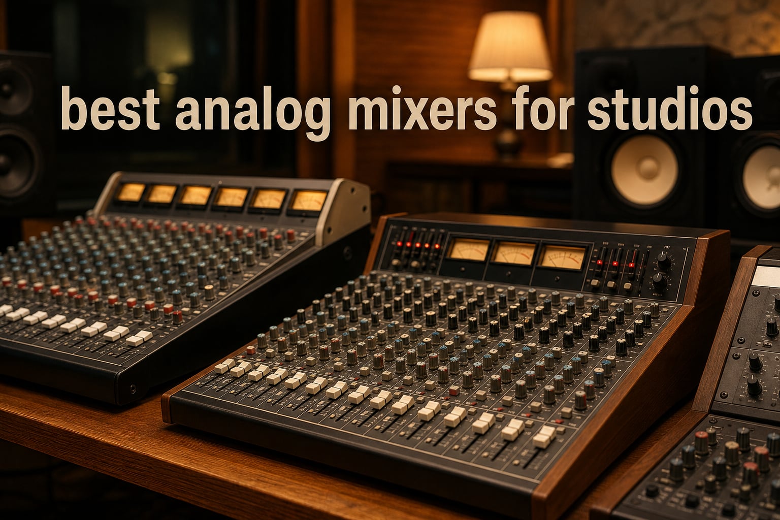 best analog mixers for studios