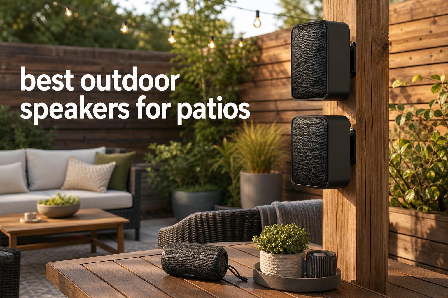 best outdoor speakers for patios