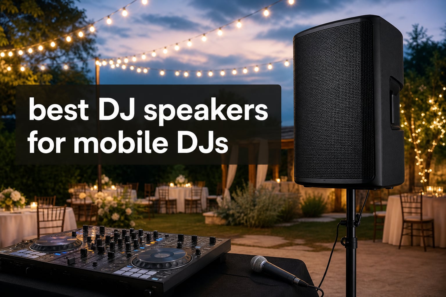 best DJ speakers for mobile DJs