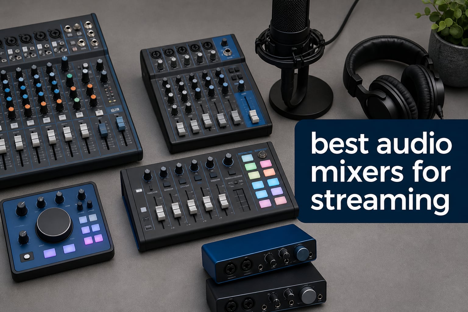 best audio mixers for streaming