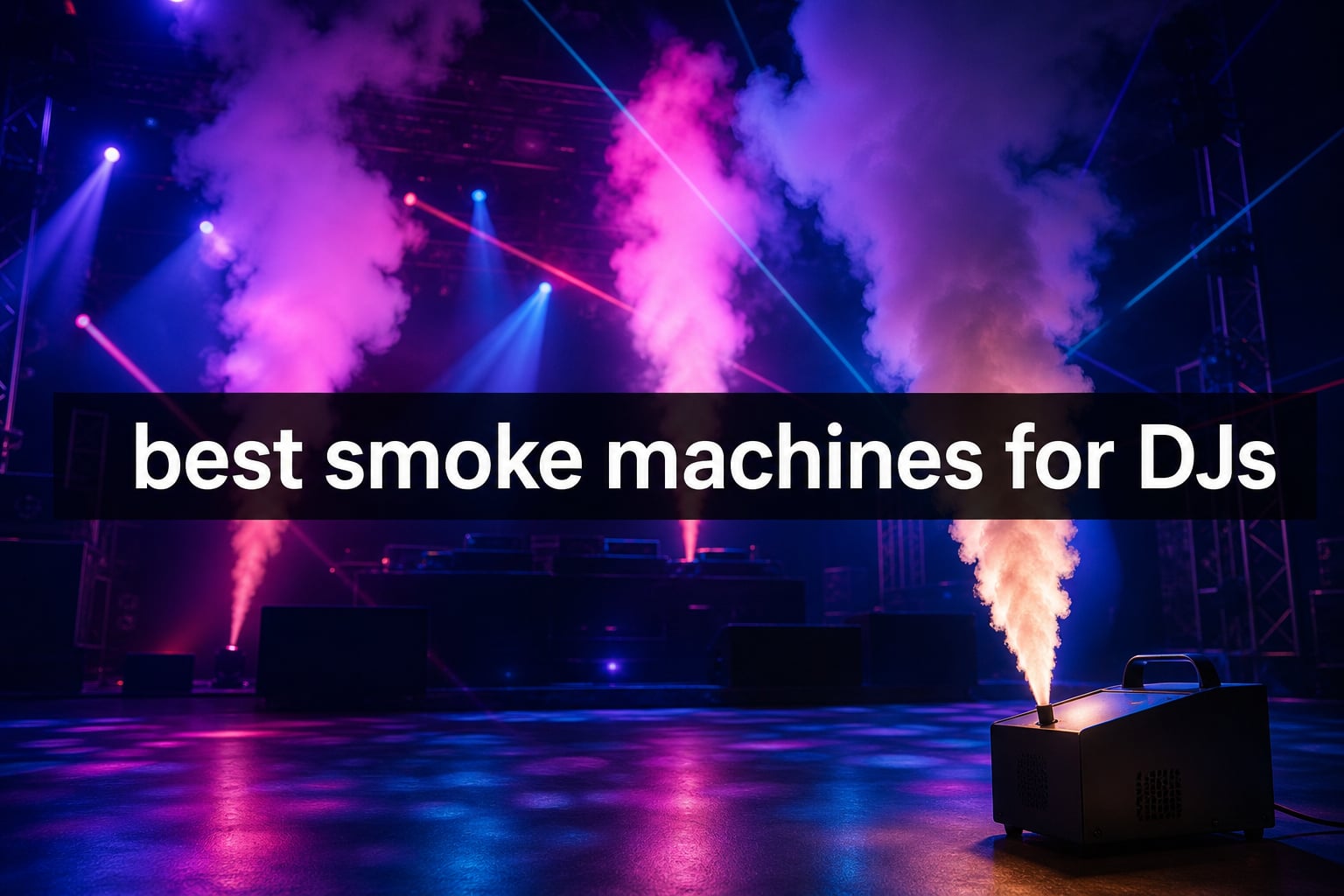 best smoke machines for DJs