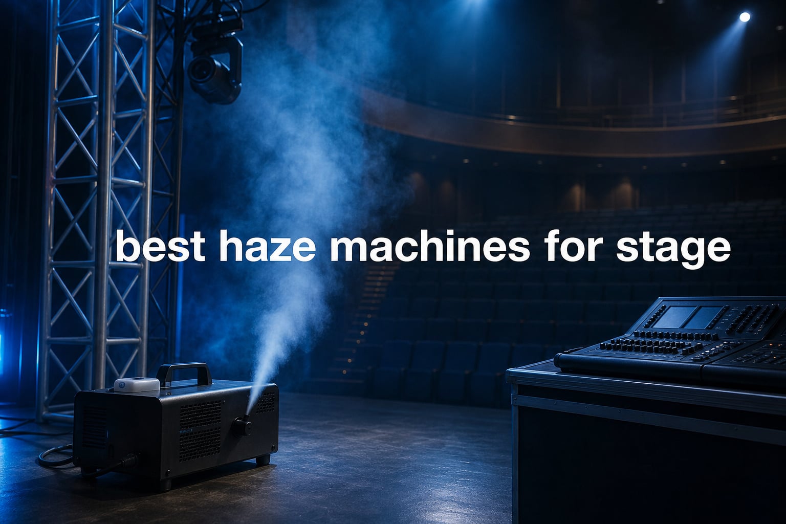 best haze machines for stage