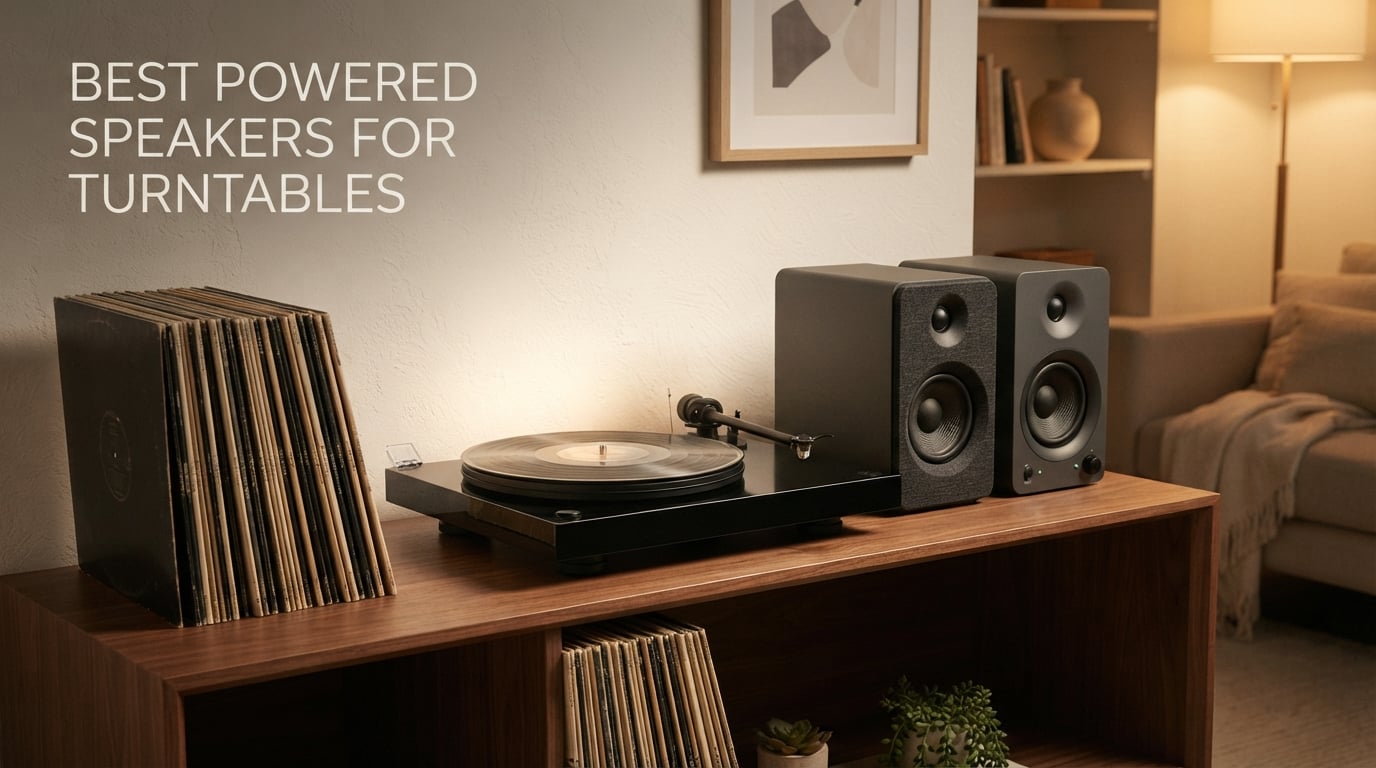 best powered speakers for turntables
