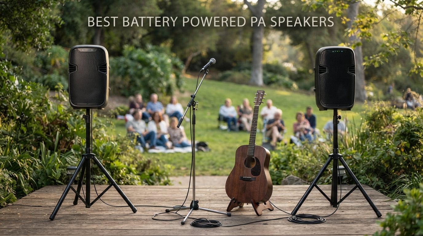 best battery powered PA speakers