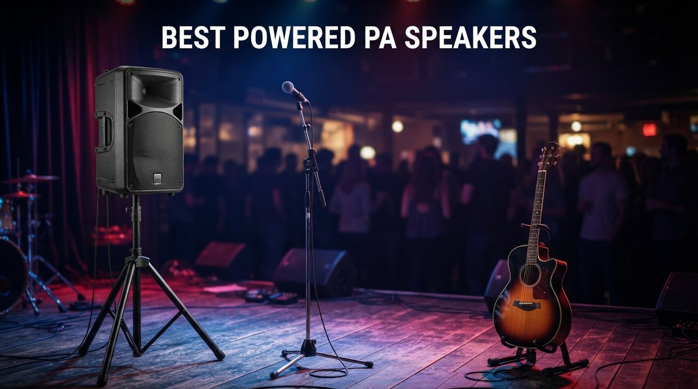 best powered PA speakers