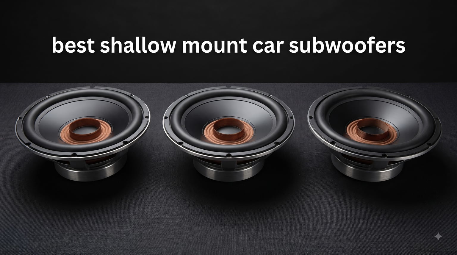 best shallow mount car subwoofers