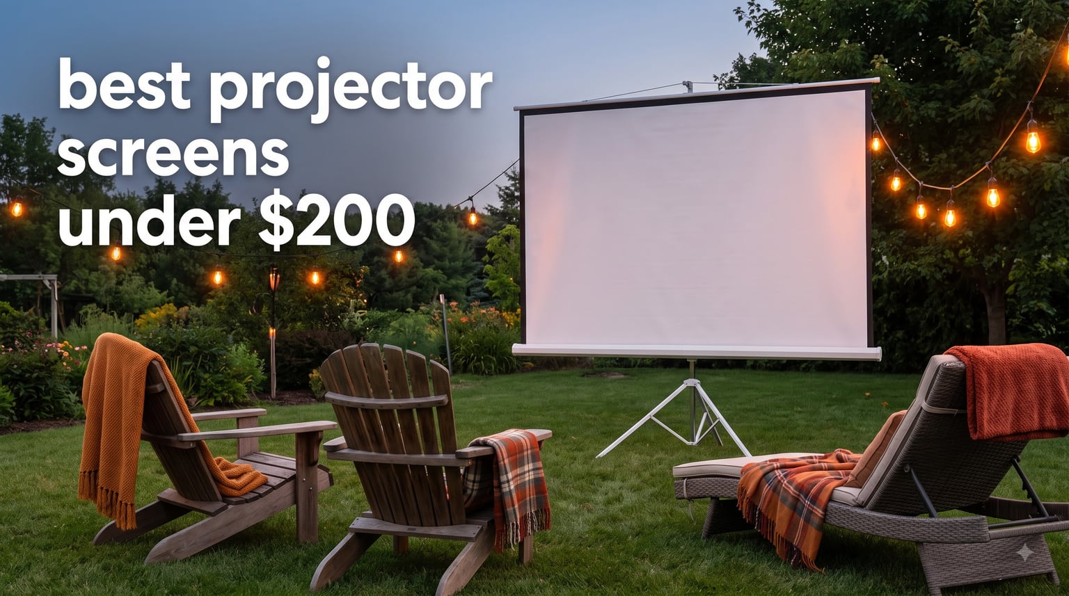 best projector screens under $200