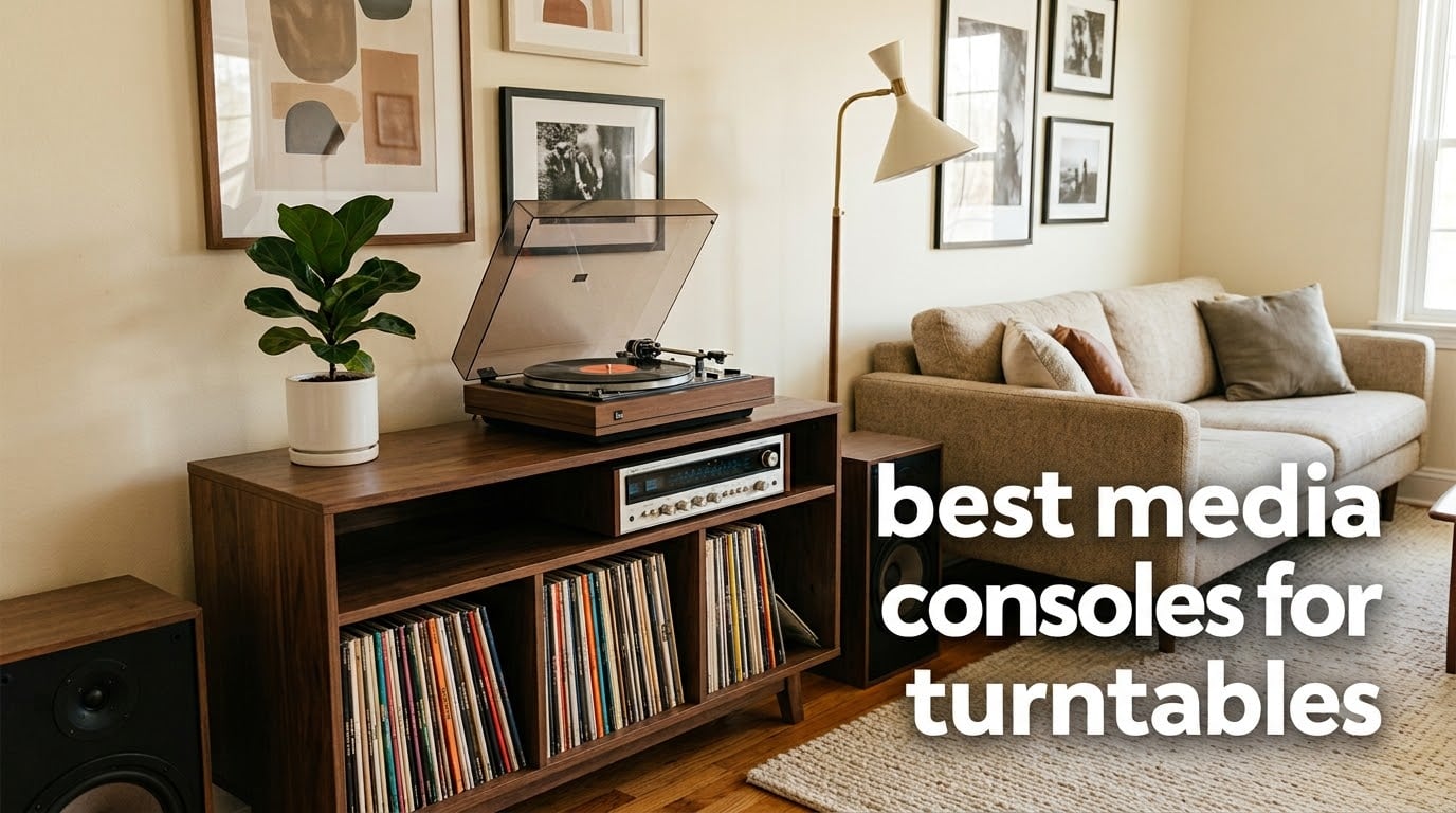 best media consoles for turntables