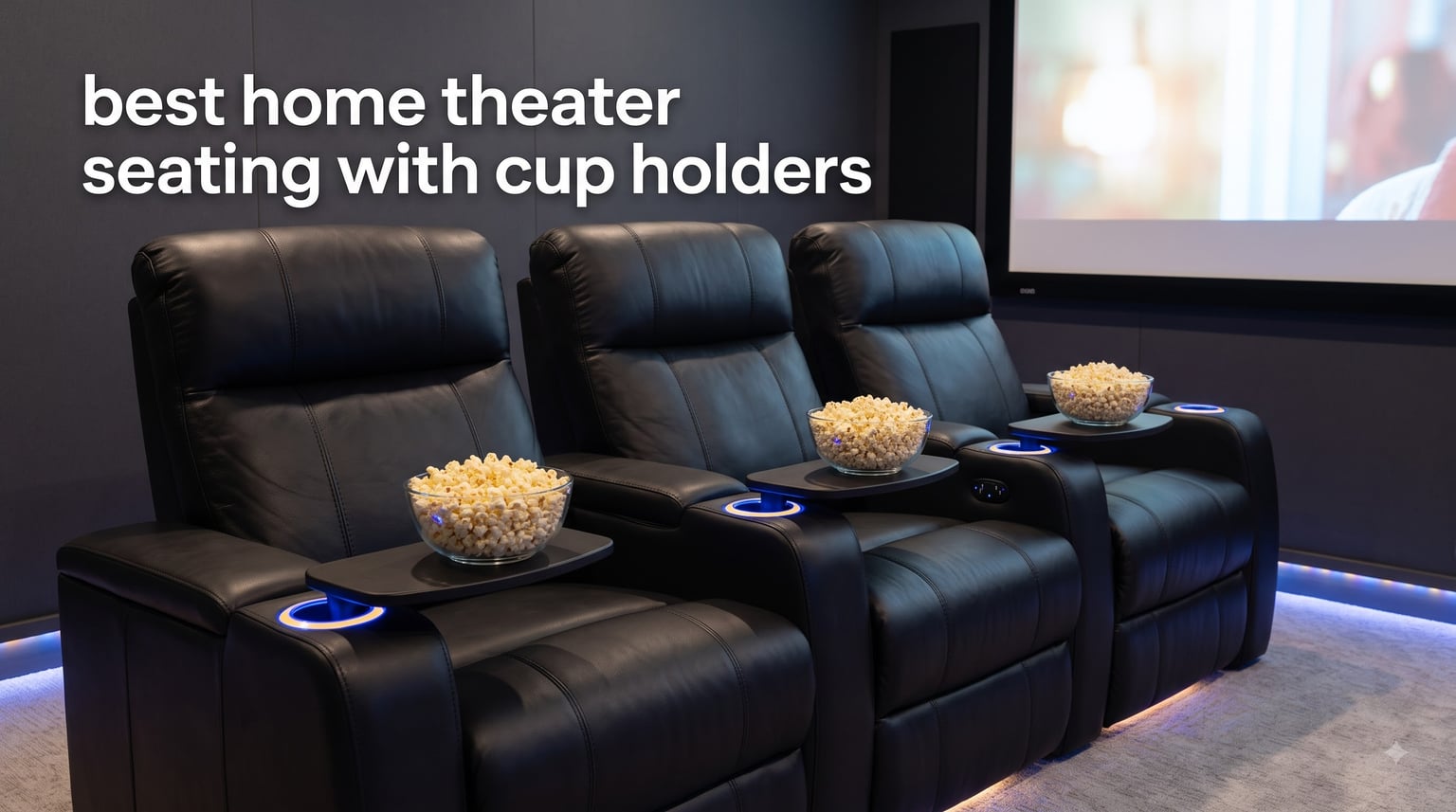 best home theater seating with cup holders