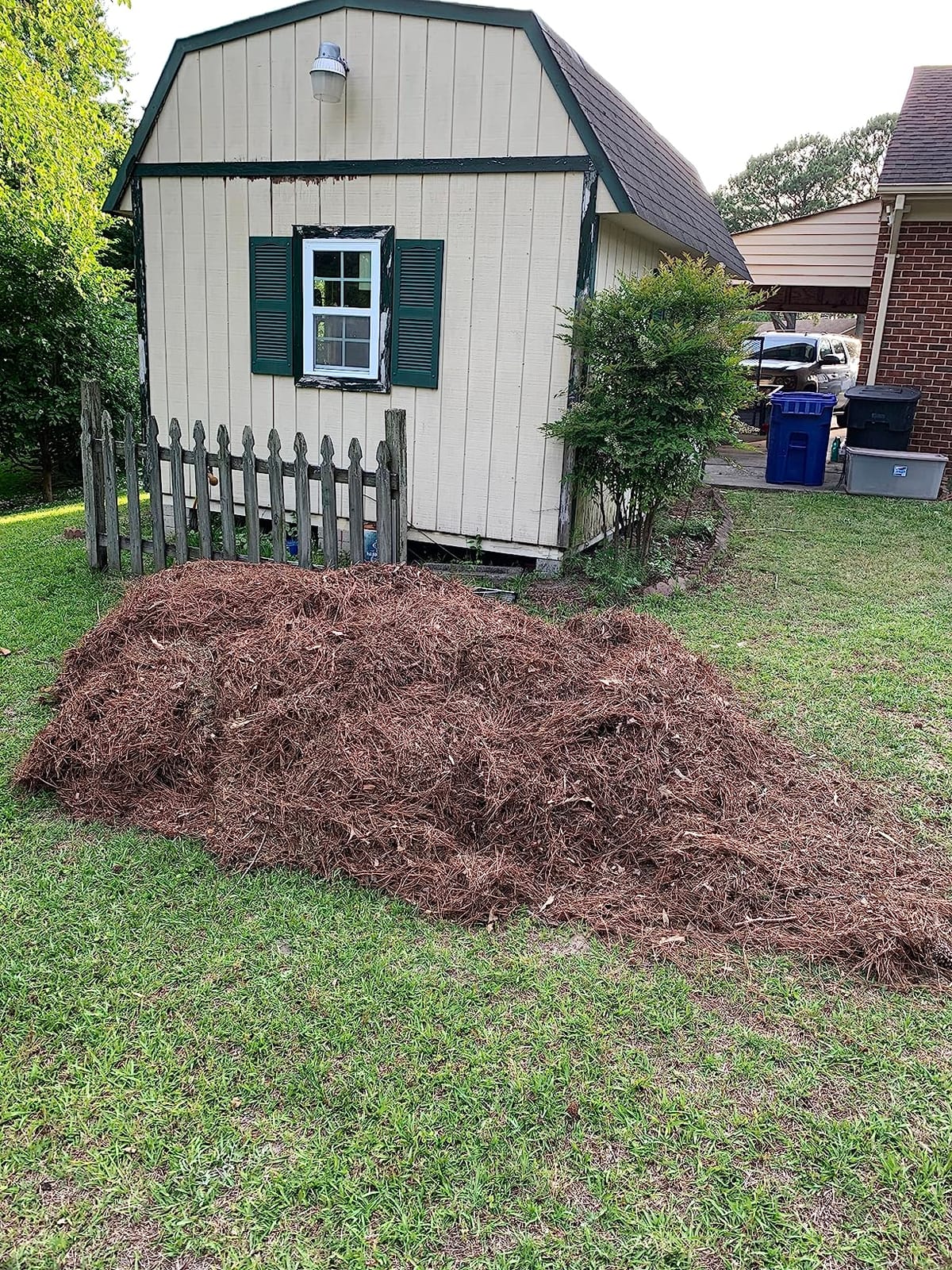 Agri-Fab 42 In Tow-Behind Lawn Sweeper with 12 Cu Ft Hopper Bag, Adjustable Brush Height and Easy Dump Rope customer photo 2