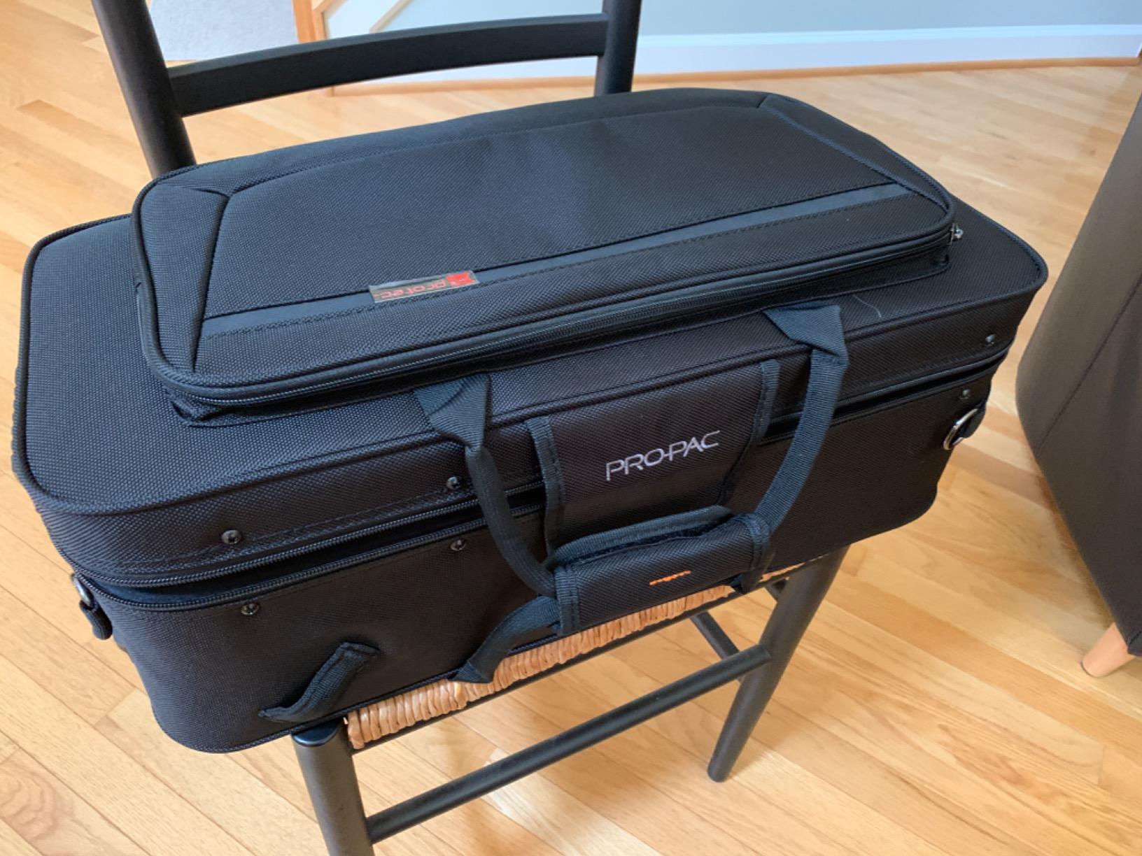 Protec Trumpet Rectangular PRO PAC Case with Mute Storage Compartment, Model PB301 Black customer photo 1