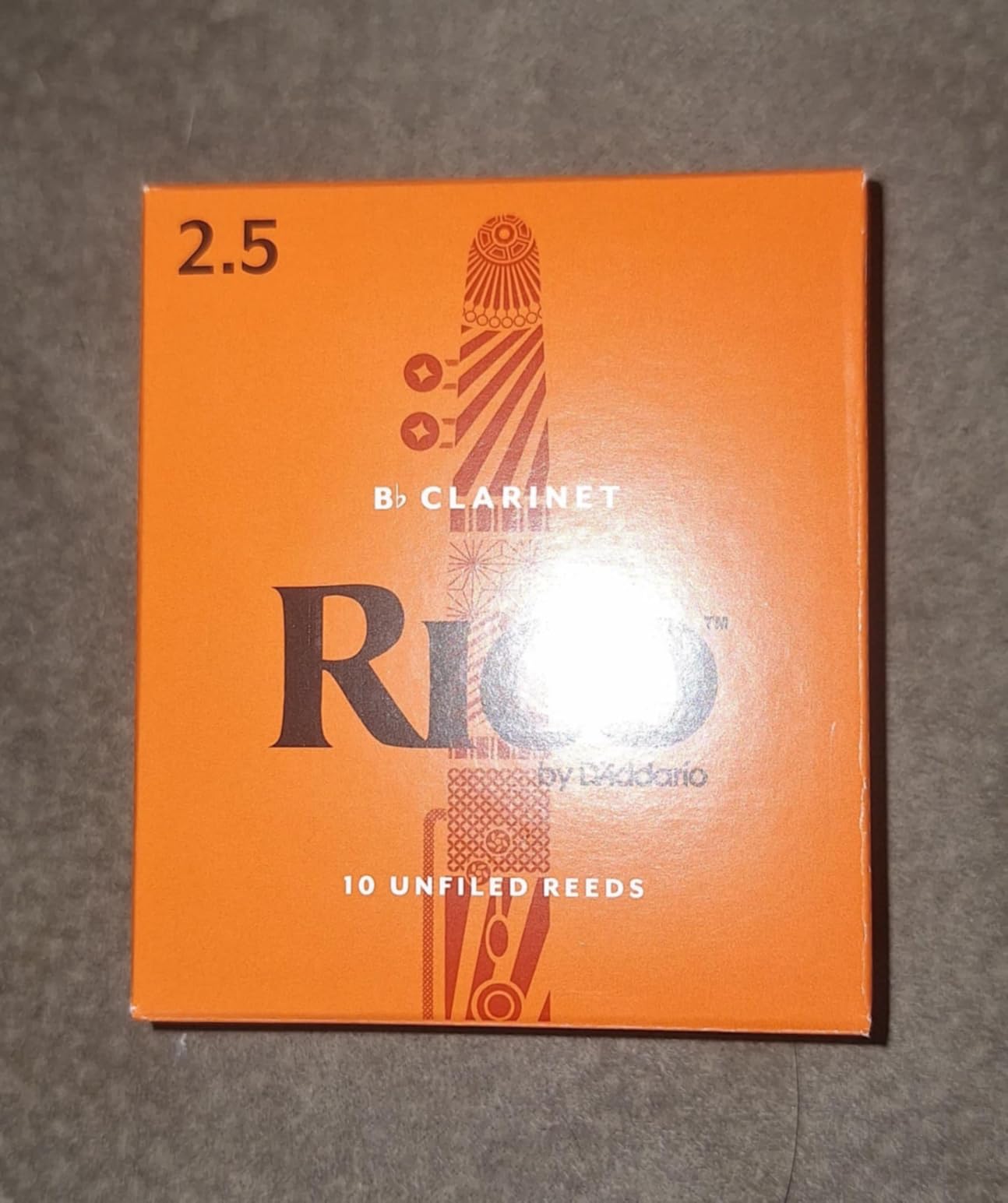 Rico Organic Bb Clarinet Reeds, Strength 2.5, Pack of 10 customer photo 2