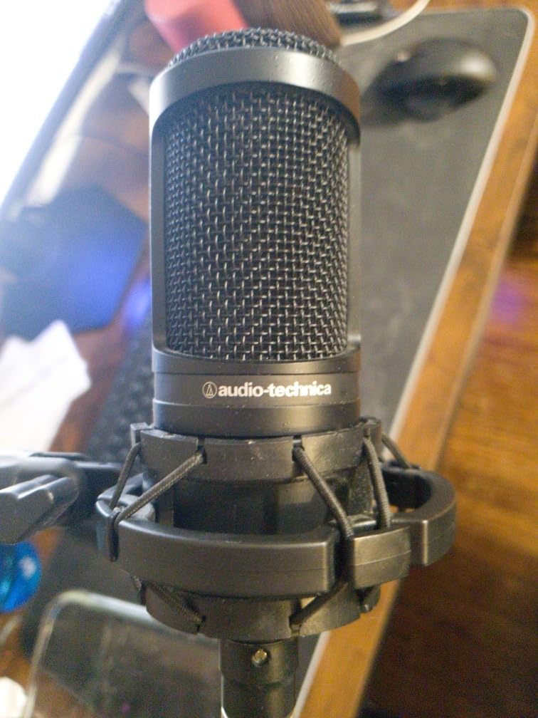 Audio-Technica AT2020 Cardioid Condenser Studio XLR Microphone, Ideal for Project/Home Studio Applications, Black customer photo 1