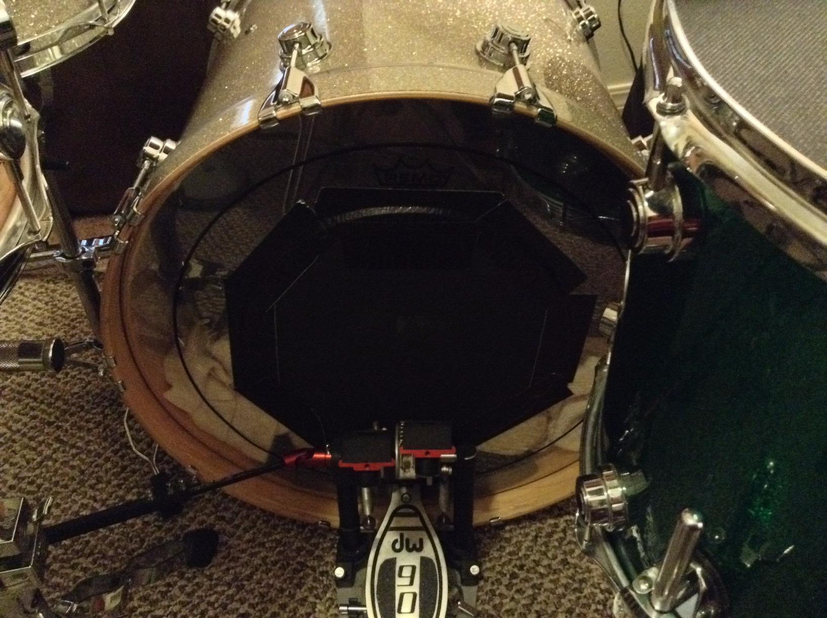 Evans Soundoff Drum Mute Pads - Full Box Drum Pad Set - Drum Mutes Pack - 4 Tom/Snares - Great for Silencing Drum Kits to Practice - Standard Box Set - 4-Pack customer photo 1