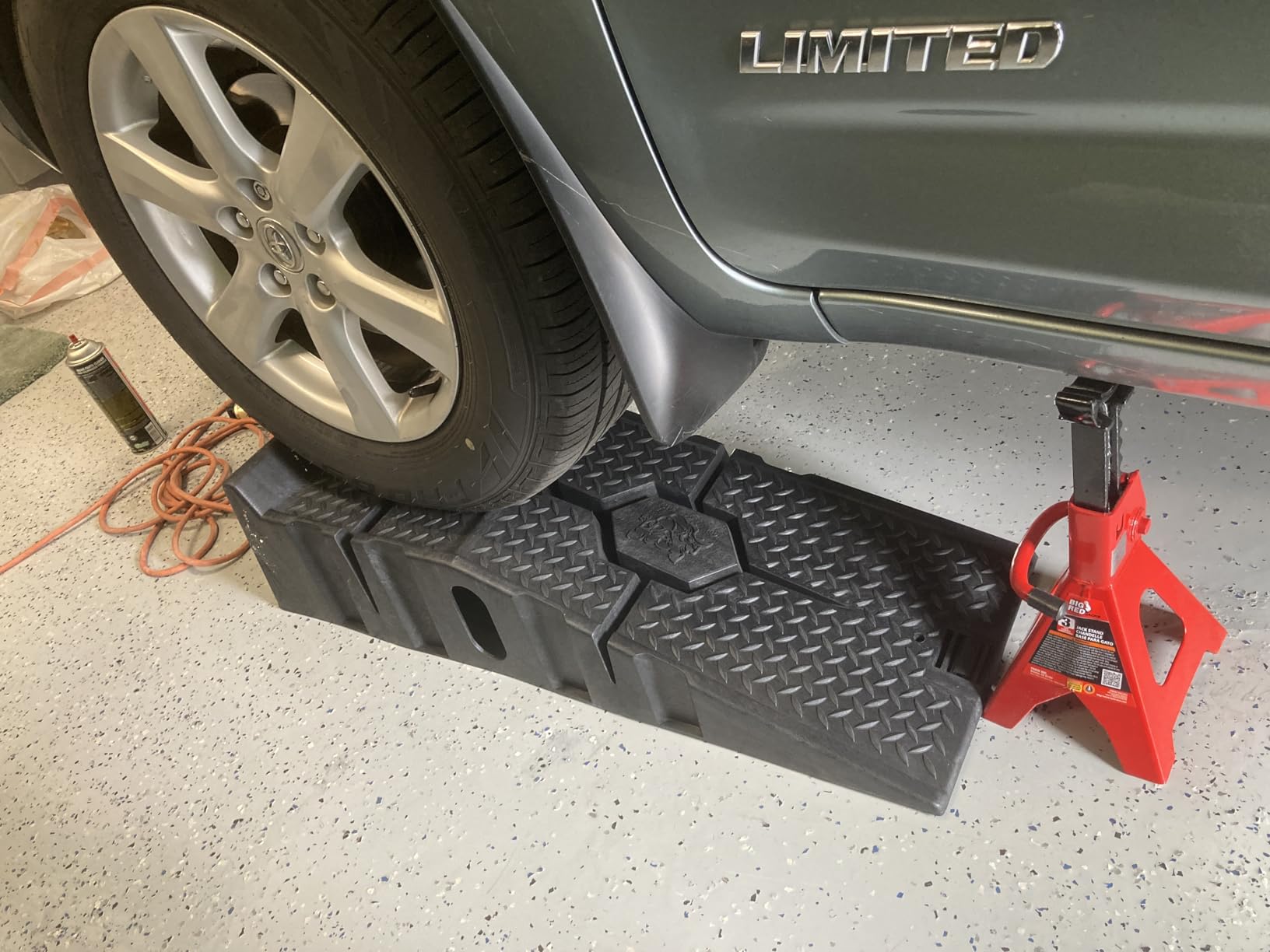 BIG RED T43202 Torin Heavy Duty Steel Jack Stands: 3 Ton (6,000 lb) Capacity Car Lifting Stand, 1 Pair (Not Suitable for SUV, Truck) customer photo 2