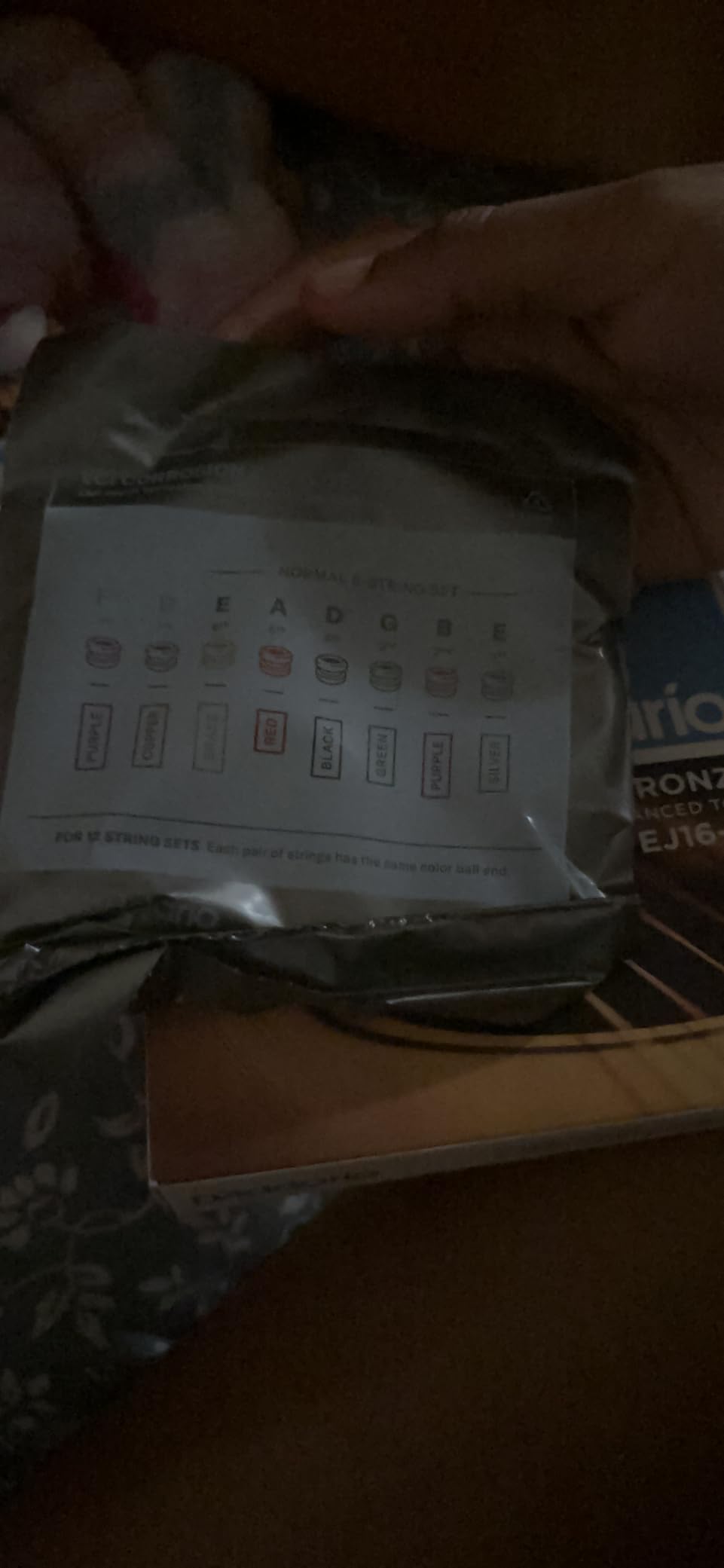 D'Addario EJ16 Phosphor Bronze Acoustic Guitar Strings, Light 12-53 Set customer photo 2