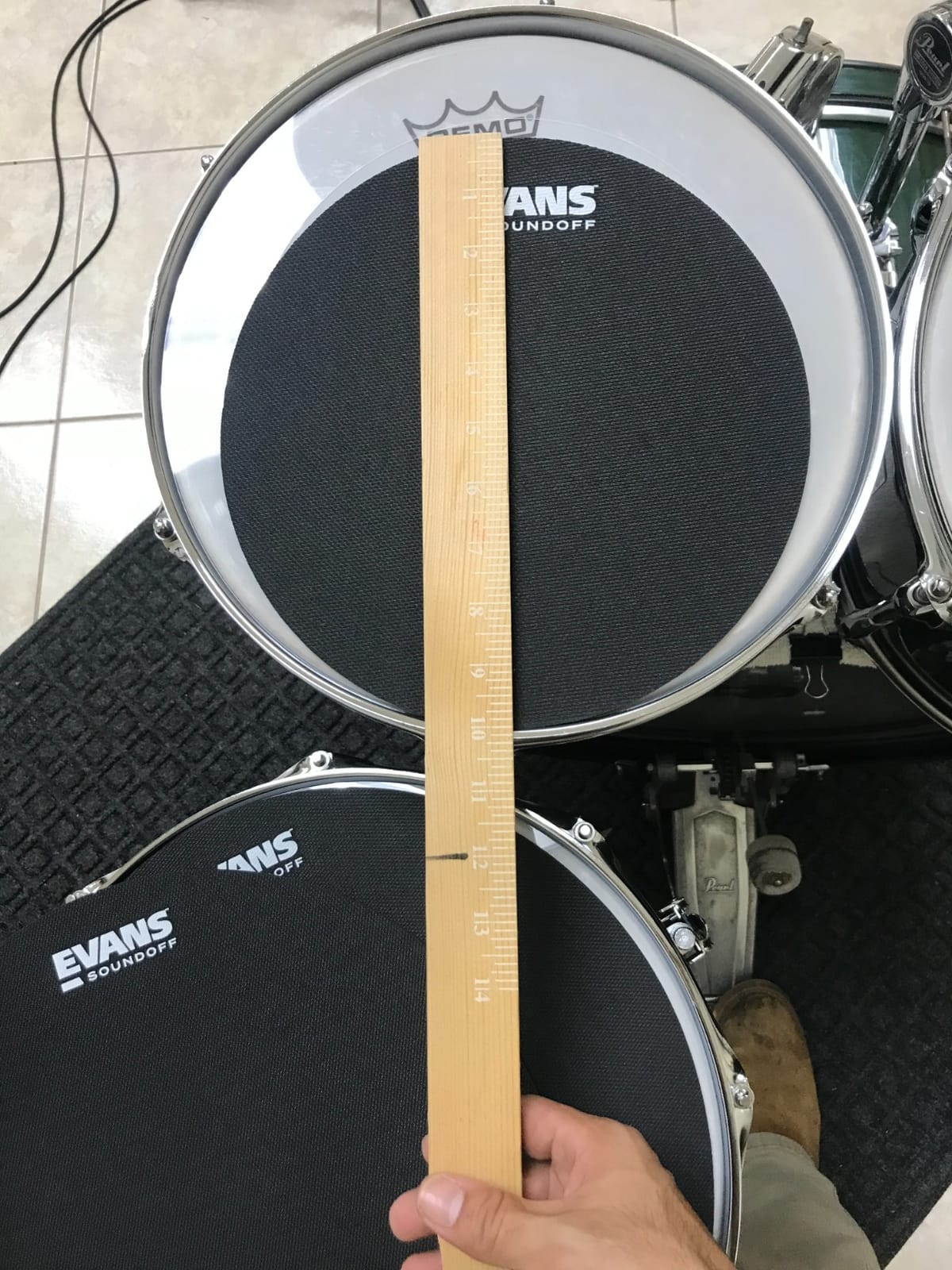 Evans SoundOff Drum Mute Pad Set Fusion, 4-Pack customer photo 1