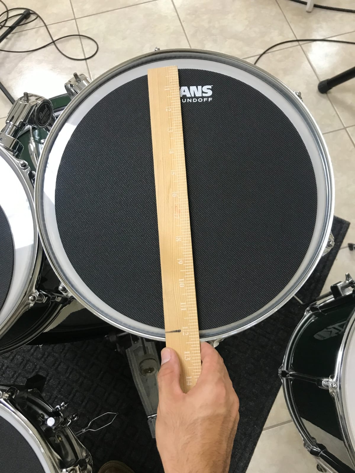 Evans SoundOff Drum Mute Pad Set Fusion, 4-Pack customer photo 2