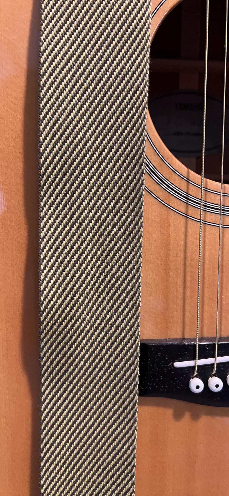 Fender Vintage Tweed Guitar Strap, 2in | Guitar support and instrument security with 44-49.5 inch adjustable length and tweed material customer photo 2