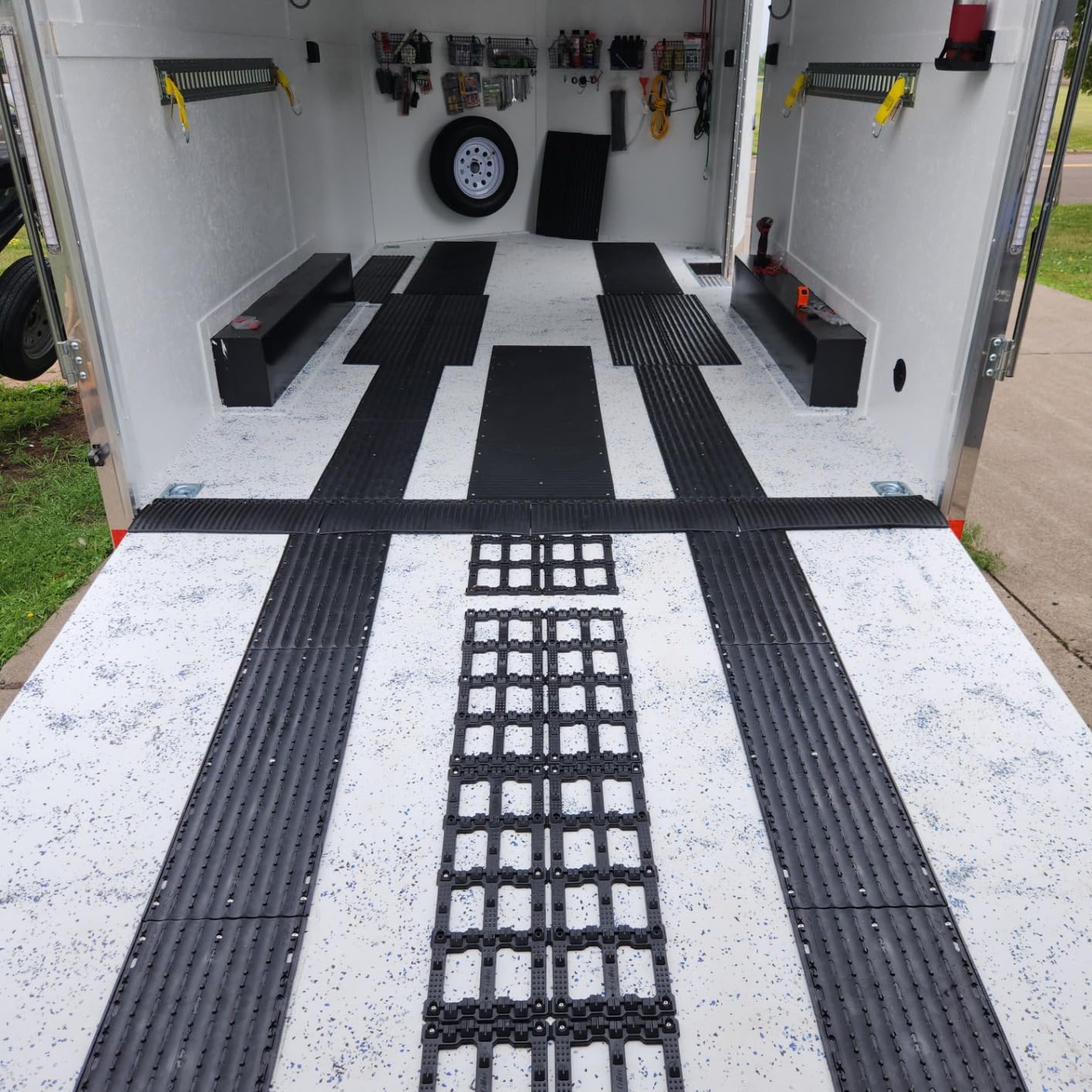Caliber Grips 13200, Snowmobile Trailer Traction 6-pc Kit | Prevents track from spinning on trailer, sticking, stud damage, installation hardware included customer photo 1