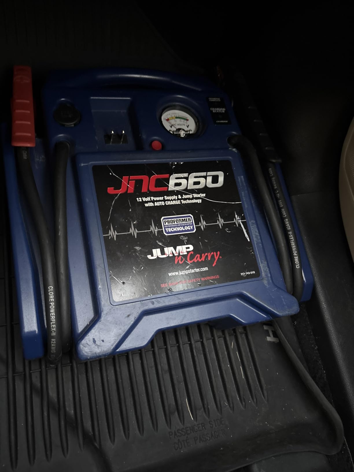 Clore Automotive Jump-N-Carry JNC660 1700 Peak Amp 12 Volt Jump Starter, Blue customer photo 1