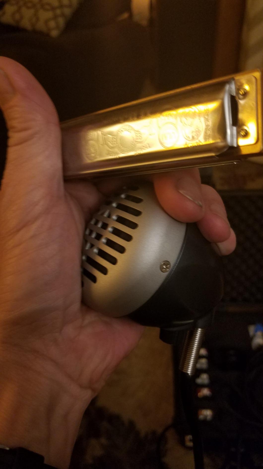Superlux D112/C Dynamic Harmonica Microphone, Volume Control, 6m Cable | For blues harp players on stage or in rehearsal; ergonomic grip, volume control and fixed 6m cable connect to guitar amps customer photo 2