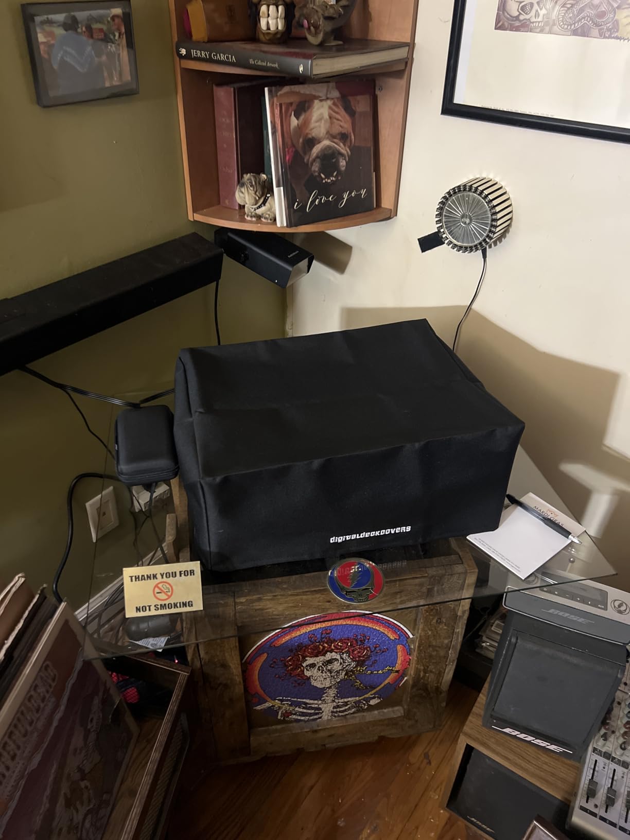 TECHNICS Turntable Dust Cover for SL-1200/SL-1210 & Pioneer PLX-1000 | Record Player Protector, Water Resistant, Antistatic, Black Premium Fabric, by DigitalDeckCovers customer photo 2