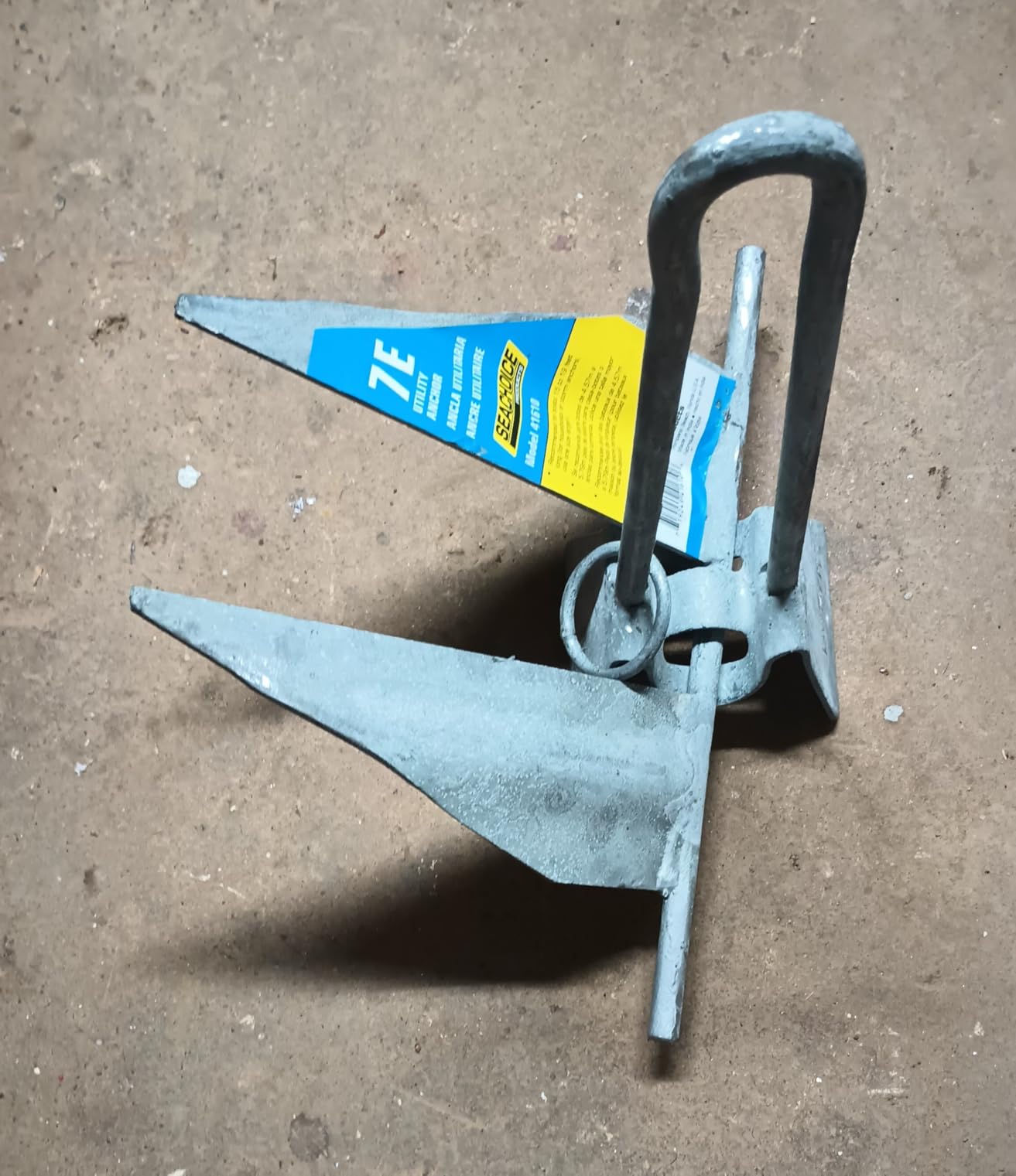 Seachoice Utility Anchor with Slip Ring Shank - Hot-Dipped Galvanized Steel or PVC Coated - Multiple Sizes customer photo 1