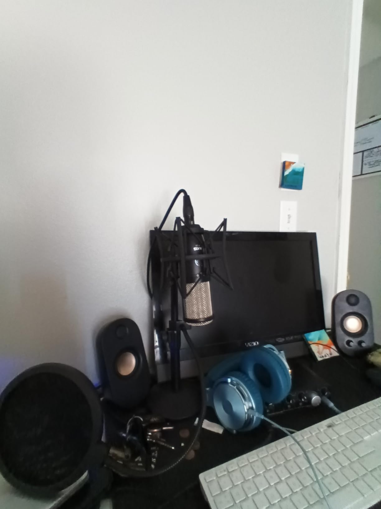 AKG Pro Audio P420 Multi-Pattern Condenser Microphone with Shock Mount and Case. Great for ensemble recording, grand piano, woodwind, brass instruments, drums and percussion. Black and Gold. customer photo 1
