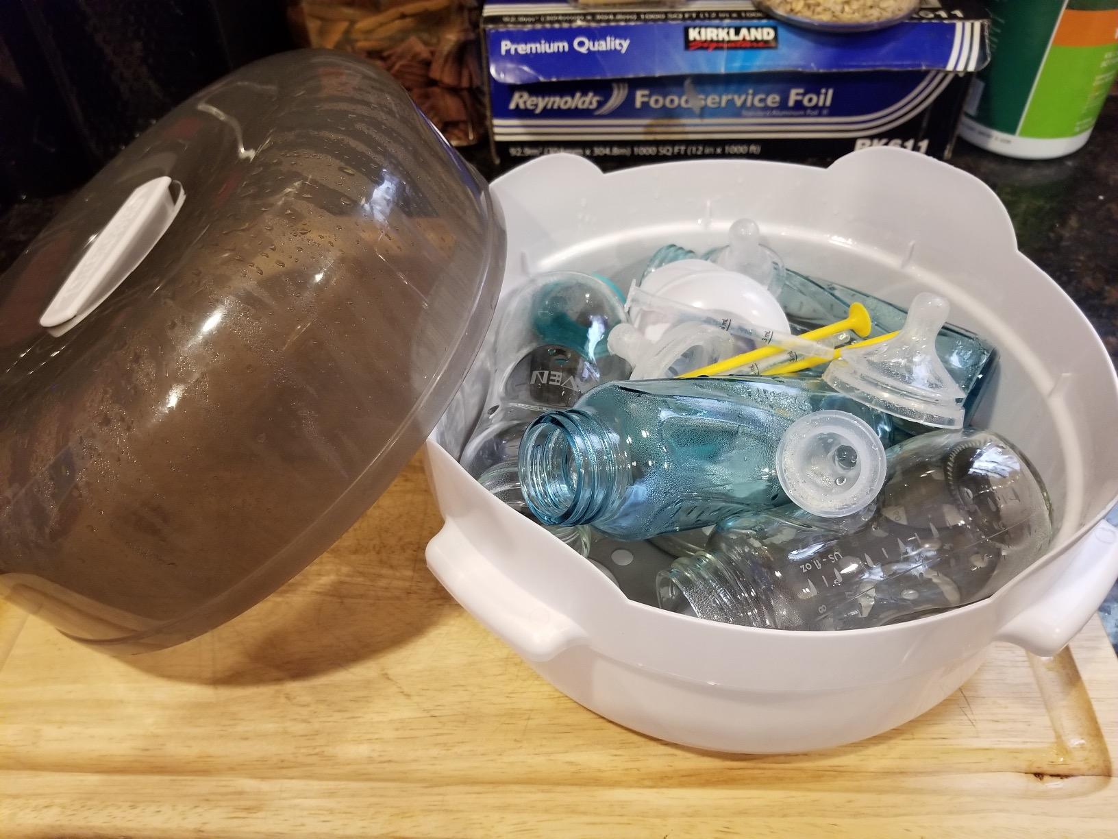 Dr. Brown's Microwave Steam Sterilizer for Baby Bottles and Essentials customer photo 1