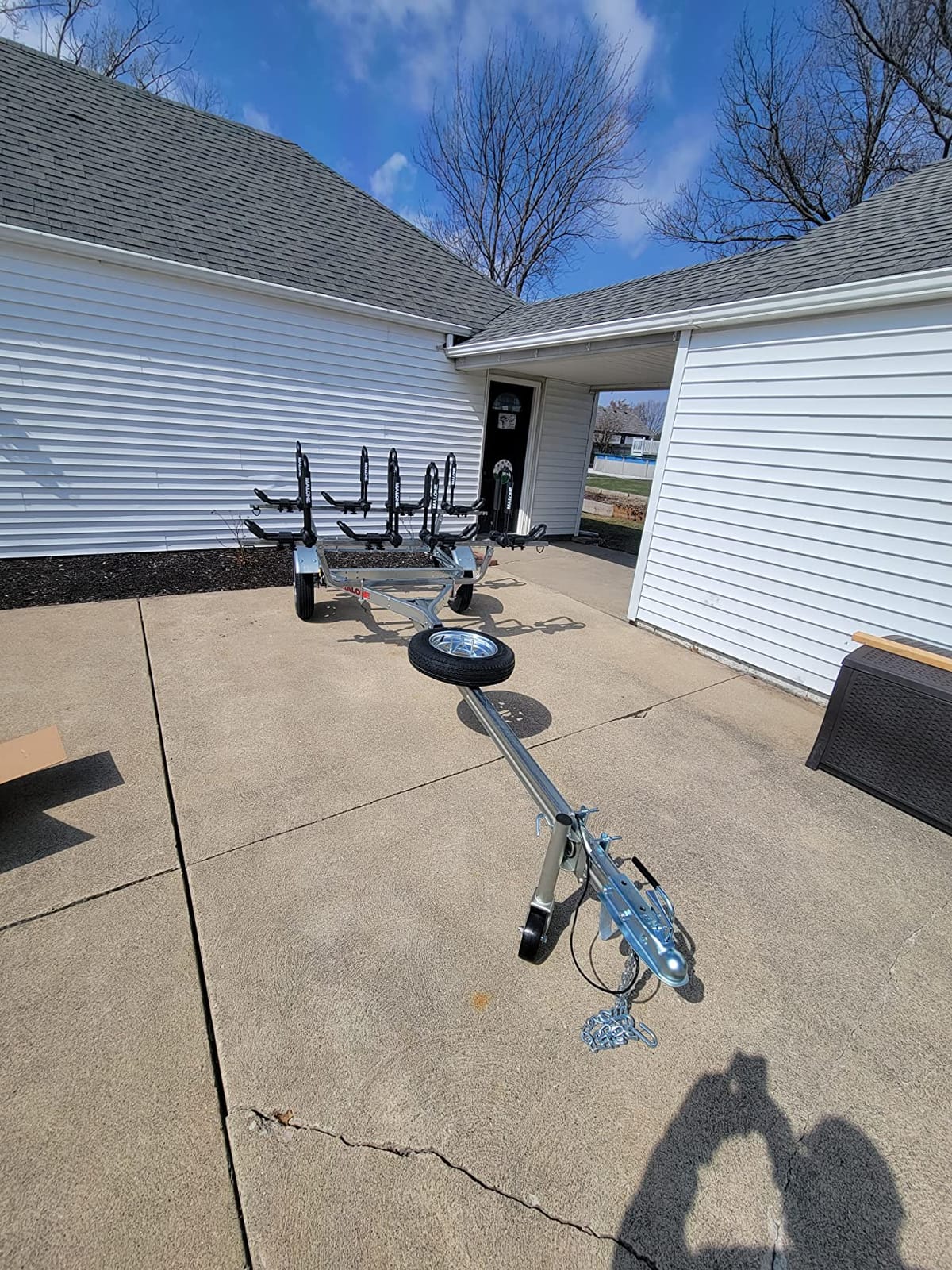 Malone MPG462G2 MicroSport 4 Kayak Trailer with 4 J-Rack Kayak Carriers & Spare Tire | 20' / 800 lbs Capacity | Fully Submersible | Marine Grade Galvanized Steel Construction customer photo 2