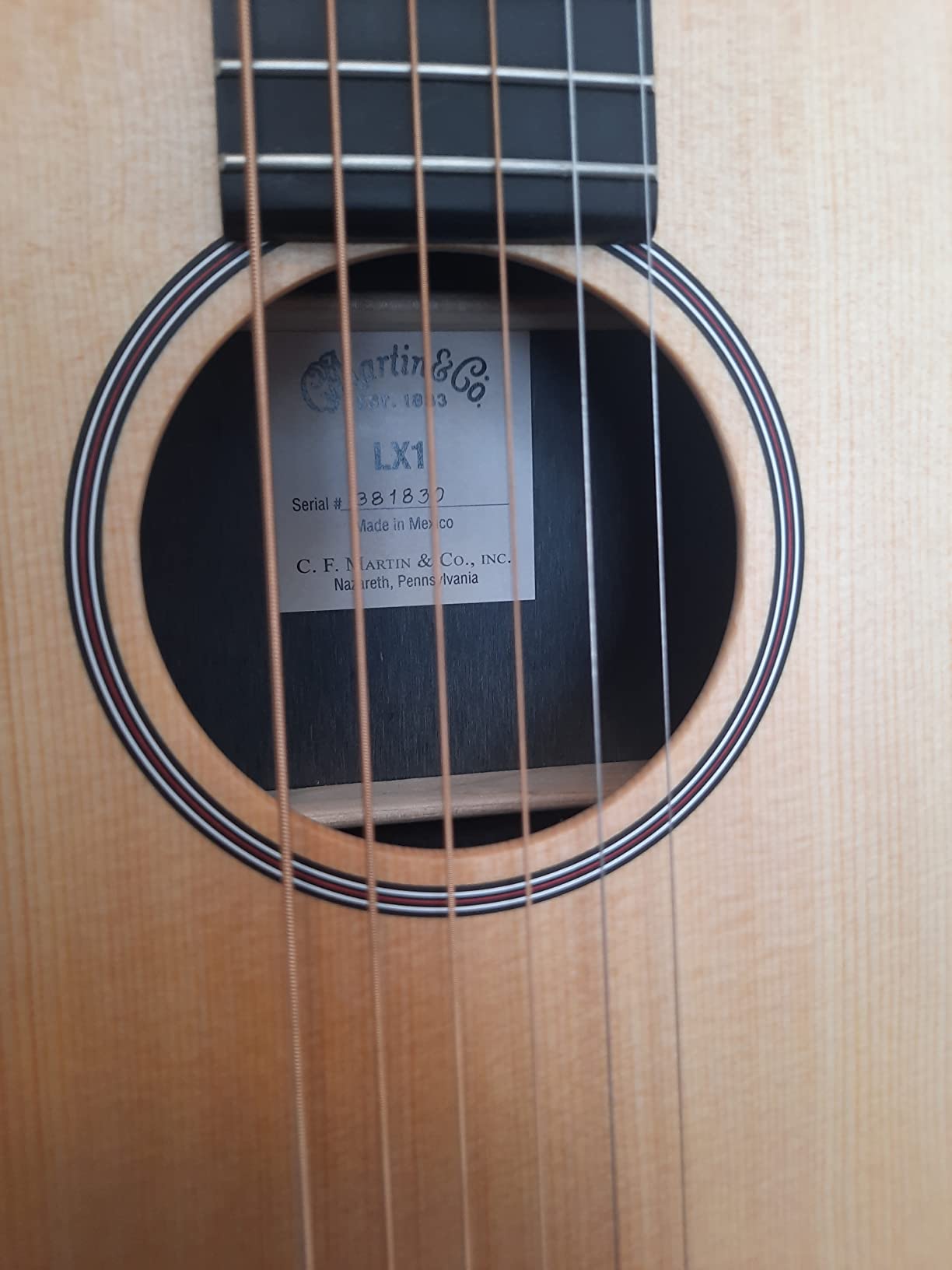 Martin LX1 Little Martin Acoustic Guitar customer photo 2