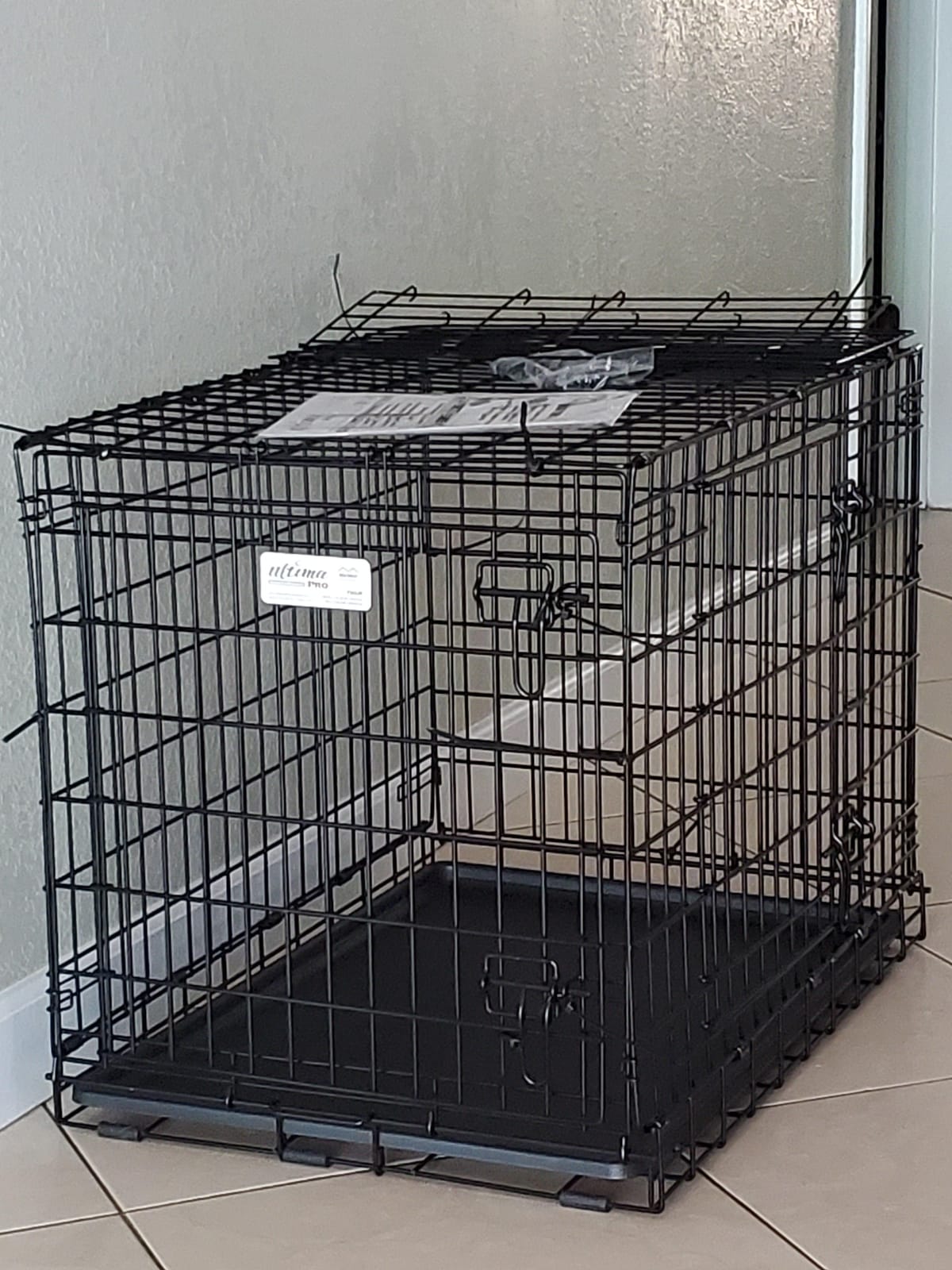 MidWest Homes for Pets Ultima Pro Heavy-Duty 42-Inch Dog Crate, Ultra-Strong Steel Double Door Pet Cage for Large Breeds, Accessories Included customer photo 2