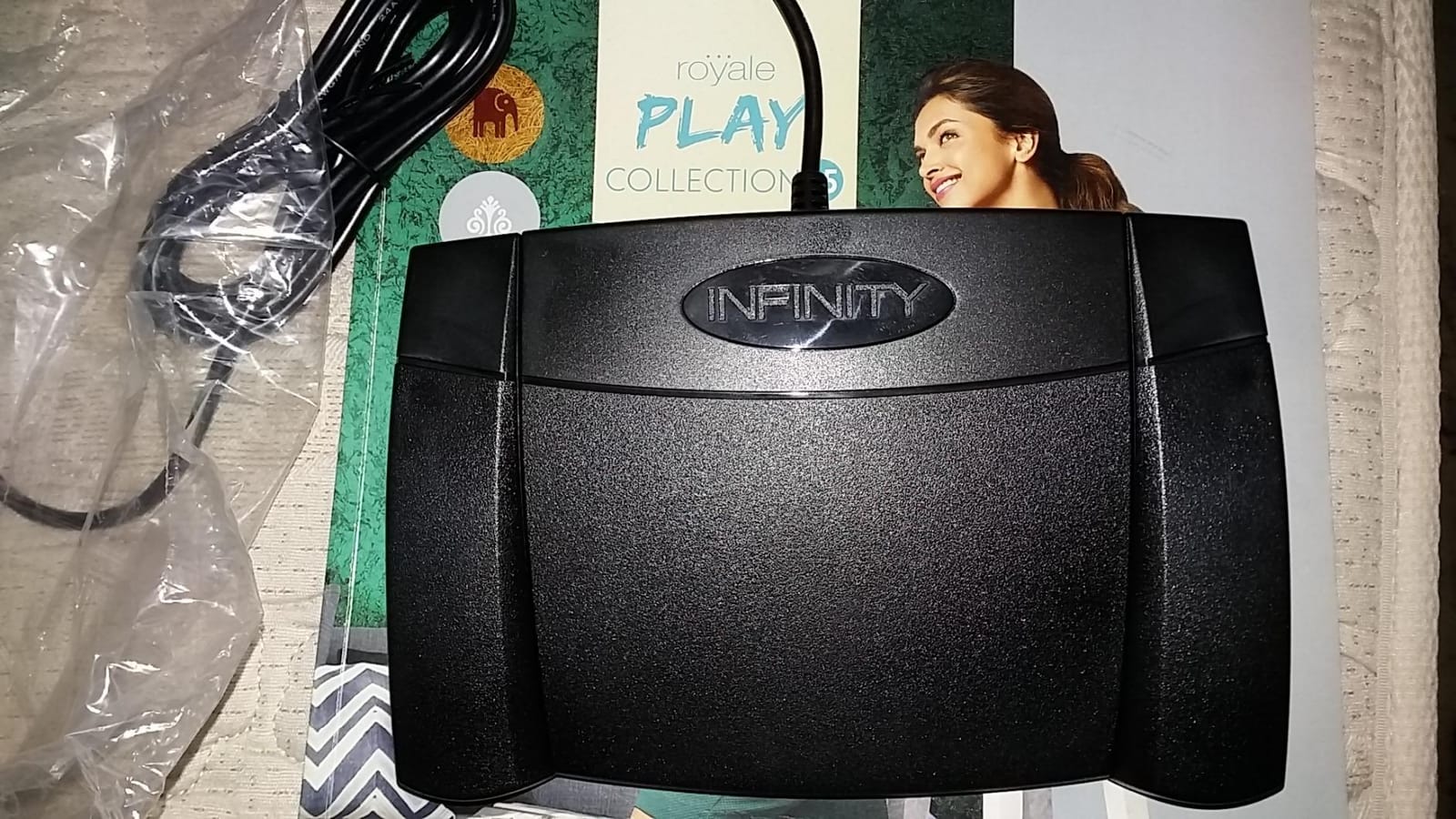 Infinity 3 USB Foot Pedal Control with Computer Plug In, one unit customer photo 2