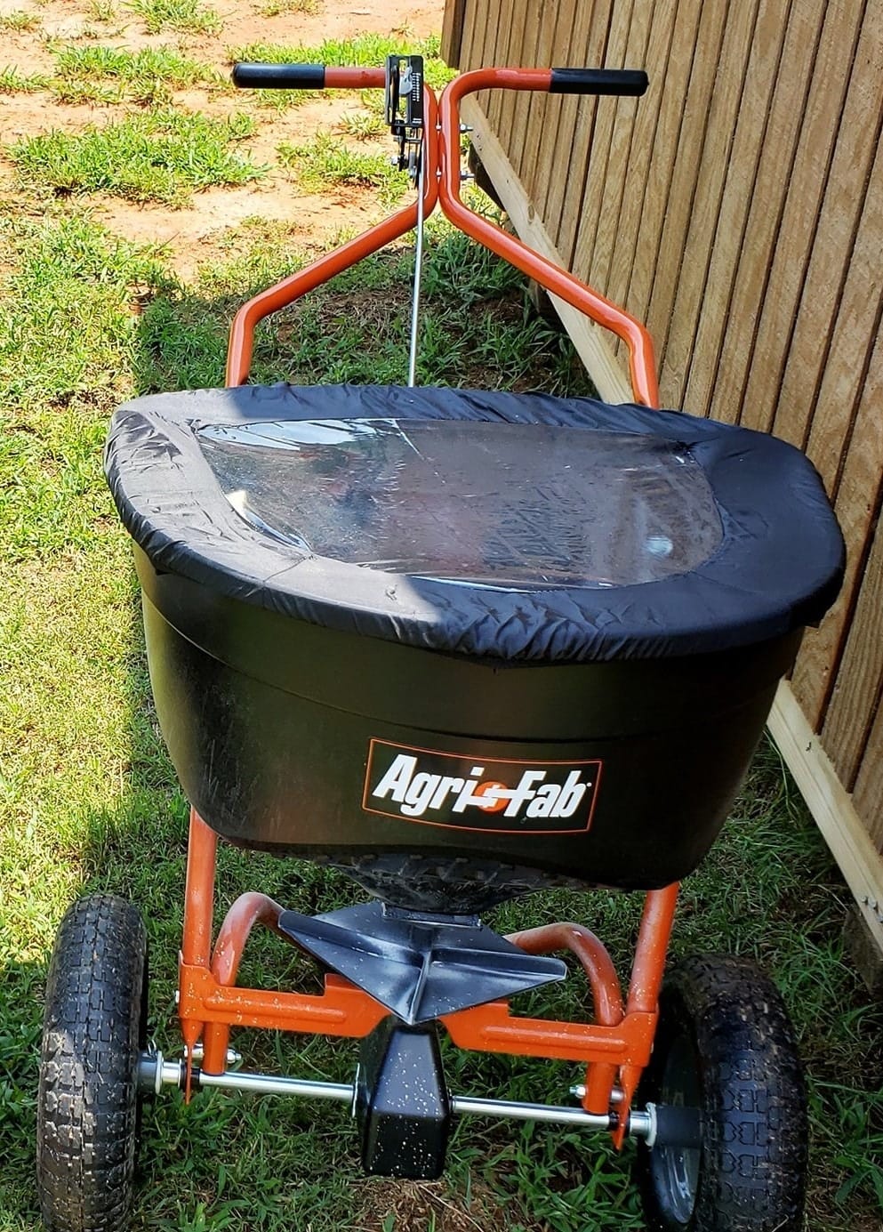 Agri-Fab 45-0462 Push Broadcast Spreader, Orange & Black, 130-lb Capacity customer photo 2