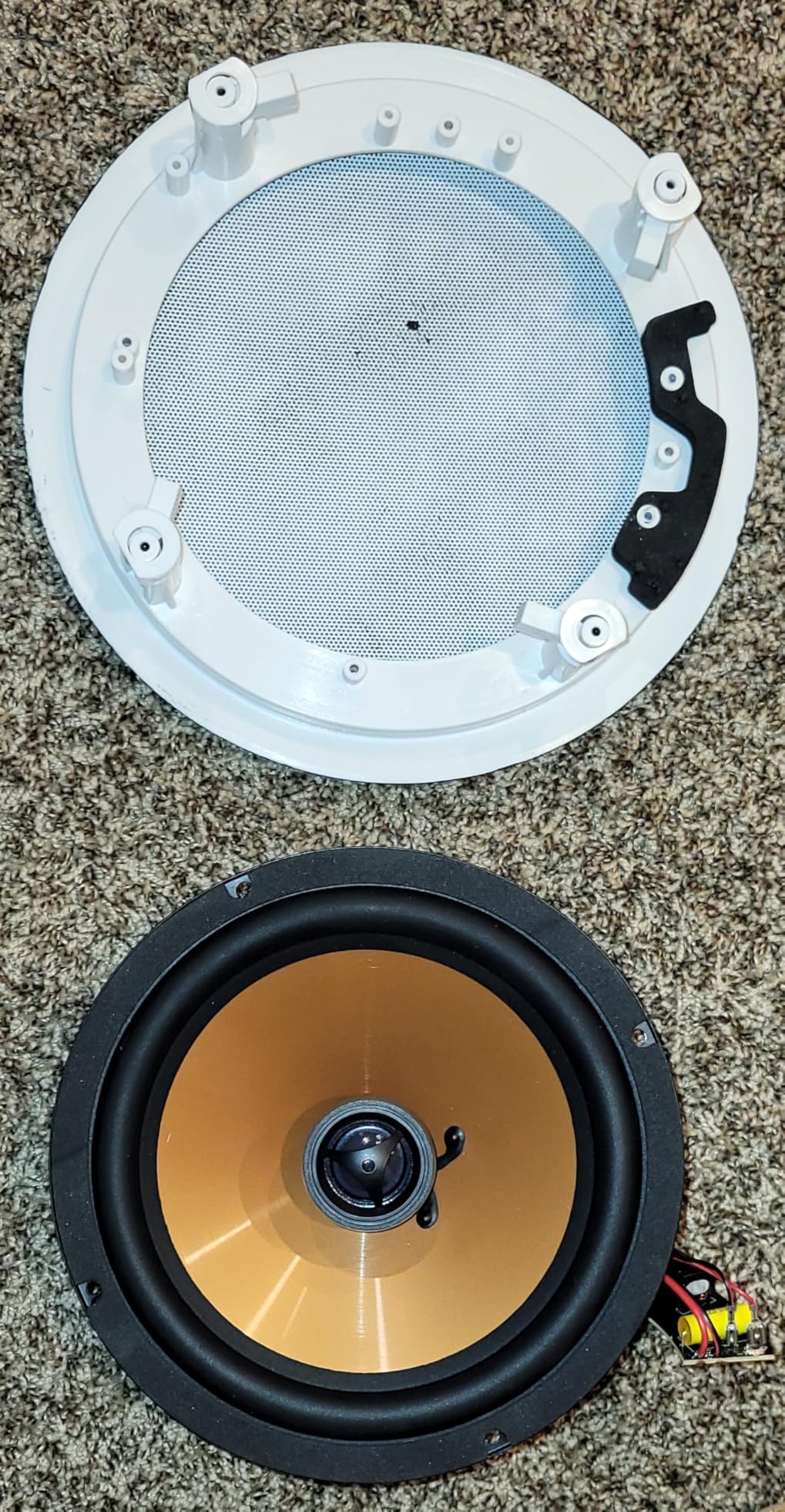 Micca M-8C 8-Inch 2-Way in-Ceiling Speaker, Round, Each, Paintable, White - Whole House Audio, Home Theater customer photo 2