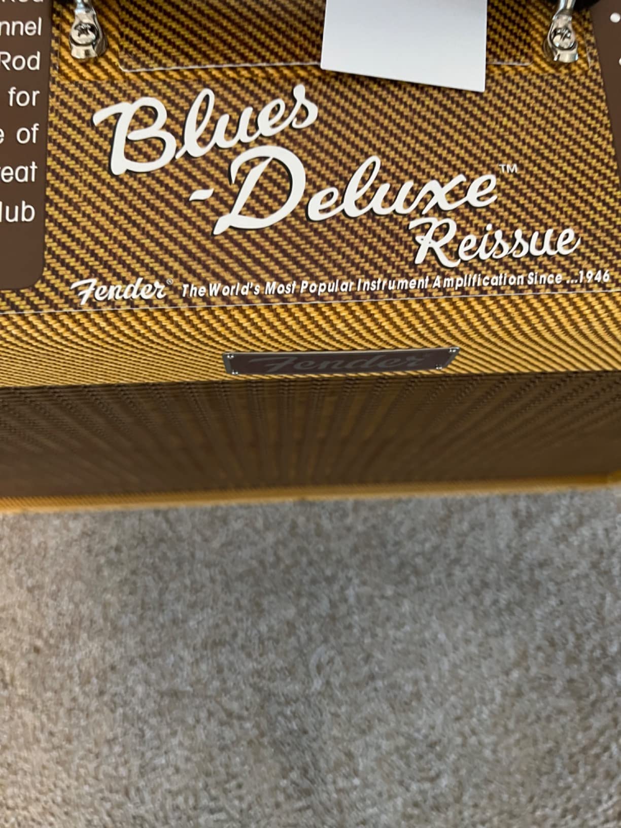 Fender Blues Deluxe Reissue, Tweed | 40-watt 1x12 tube combo amp, vintage tweed finish, reverb, drive channel, ideal for blues and classic rock customer photo 2
